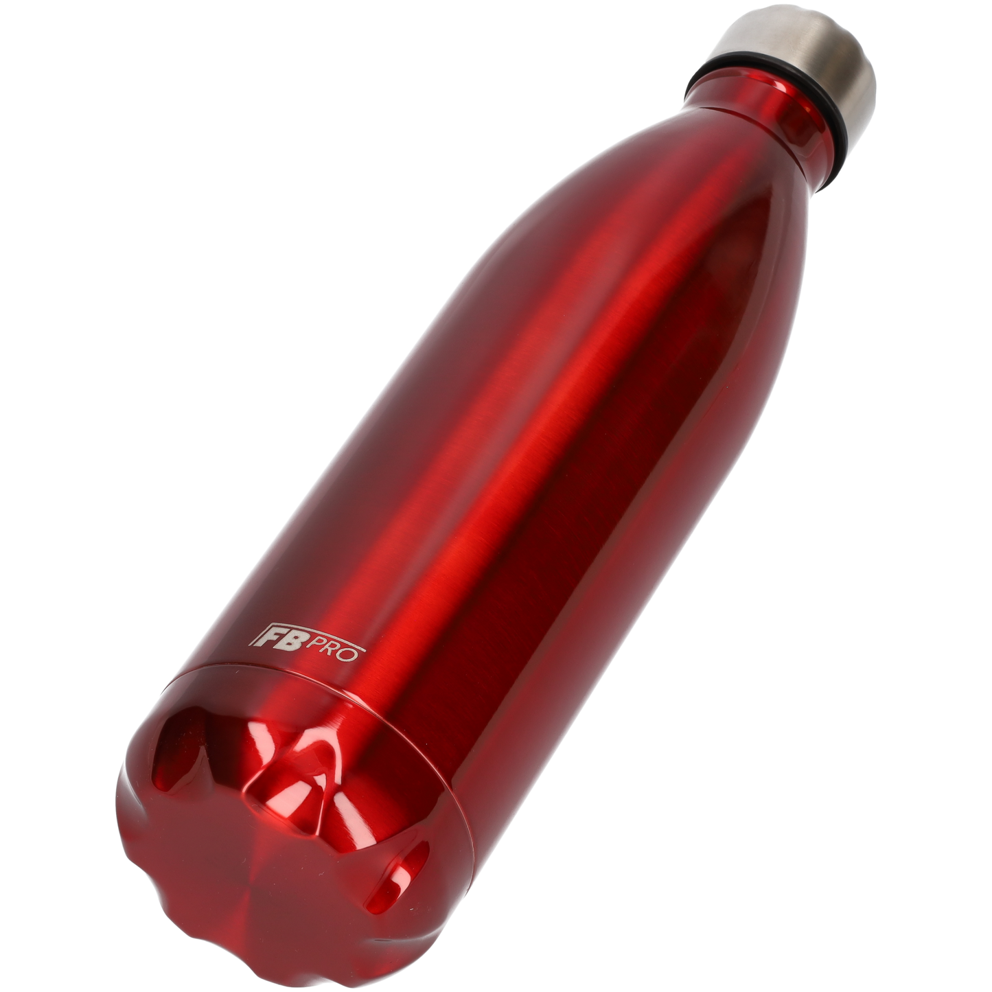 FBFS68 Thermosfles, Drinkfles, Waterfles - 750 ml - Dubbelwandig - Rood Metaal - Red Metal