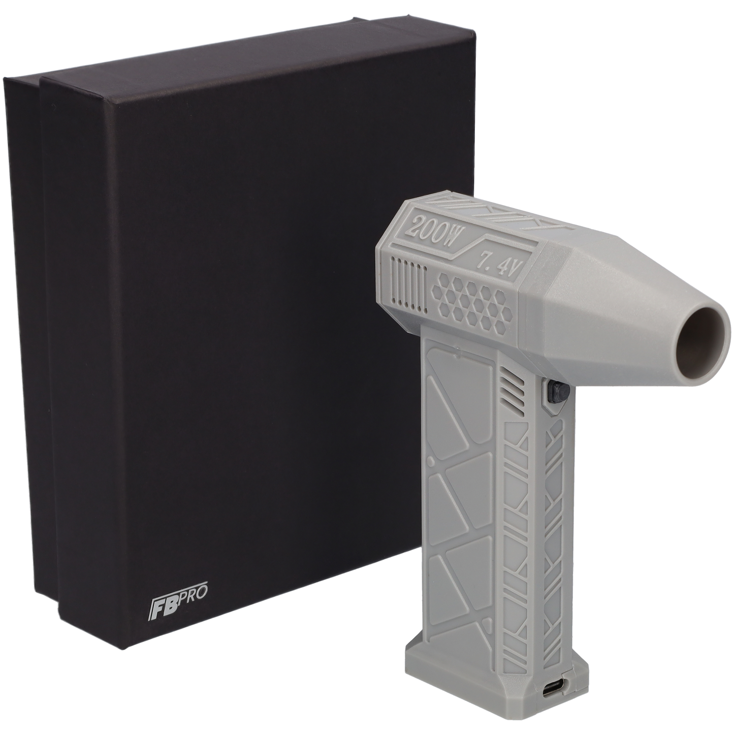 FBT088 - Turbo fan - Air duster - Turbo jet fan - 88 gram stuwkracht - USB-C oplaadbaar - Mini - Voor reiniging - Sterk en krachtig - Grijs