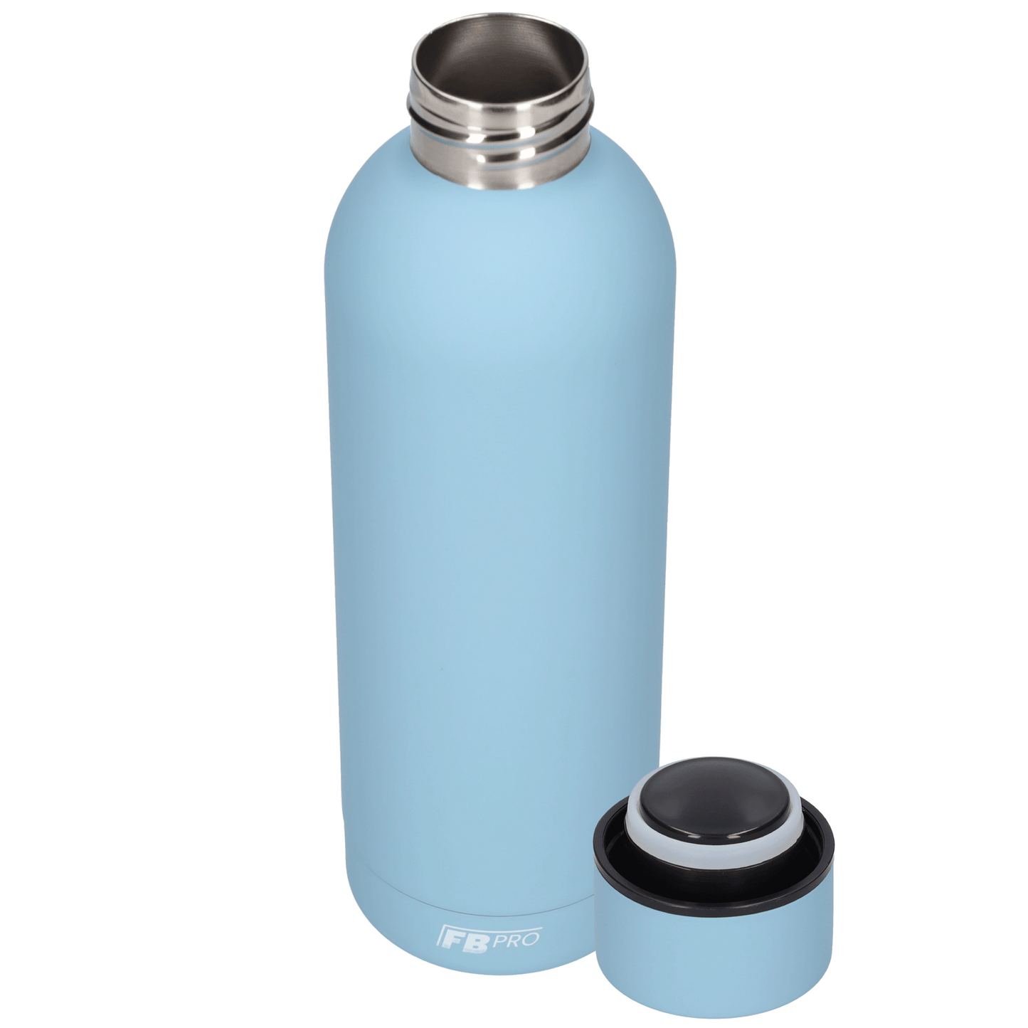 Drinkfles - Dubbelwandige waterfles - Thermosfles - RVS thermos fles - 500 ML - Blauw