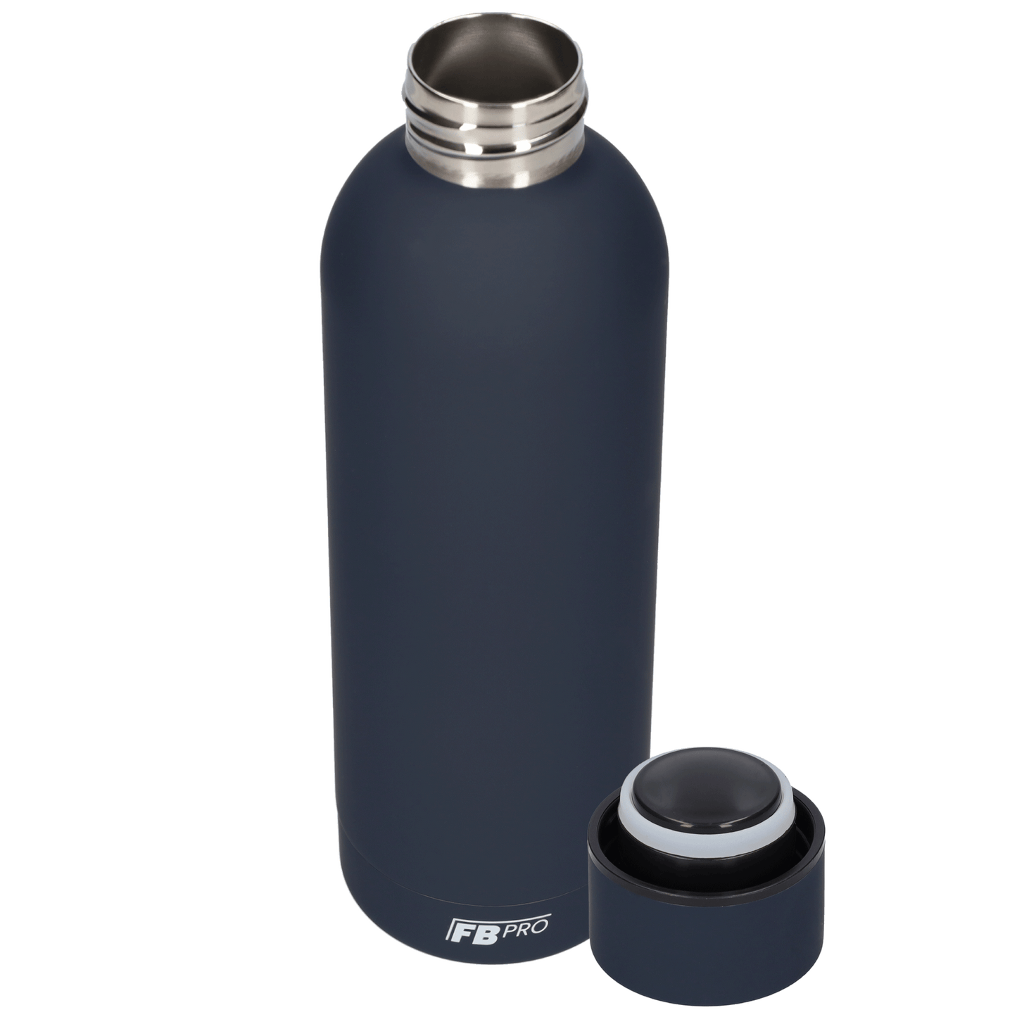 Drinkfles - Dubbelwandige waterfles - Thermosfles - RVS thermos fles - 500 ML - Donker blauw