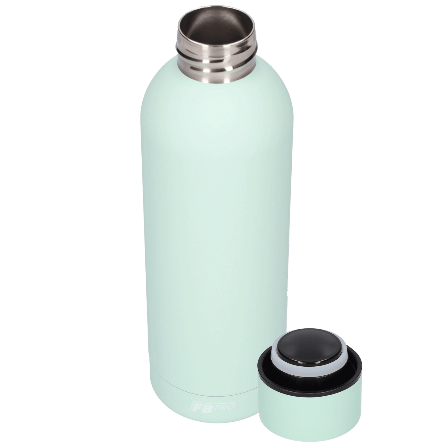Drinkfles - Dubbelwandige waterfles - Thermosfles - RVS thermos fles - 500 ML - Mint