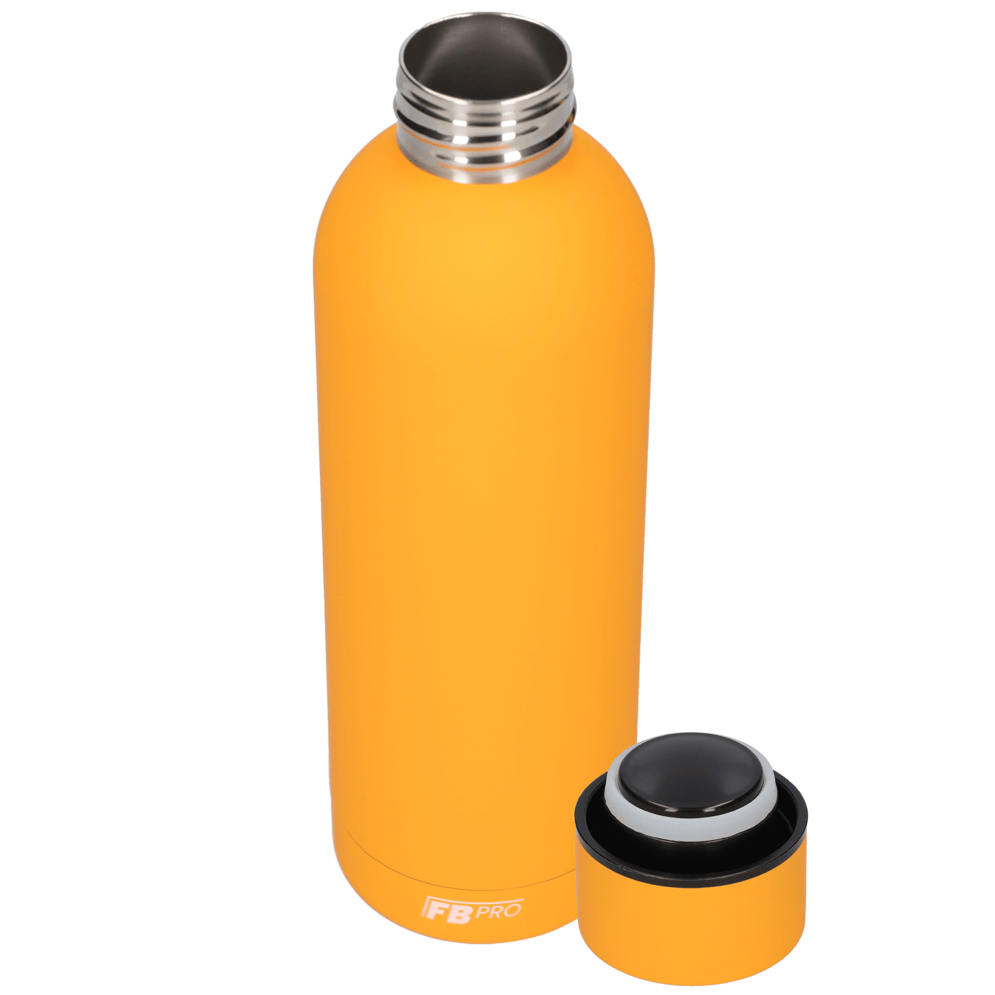 Drinkfles - Dubbelwandige waterfles - Thermosfles - RVS thermos fles - 500 ML - Oranje