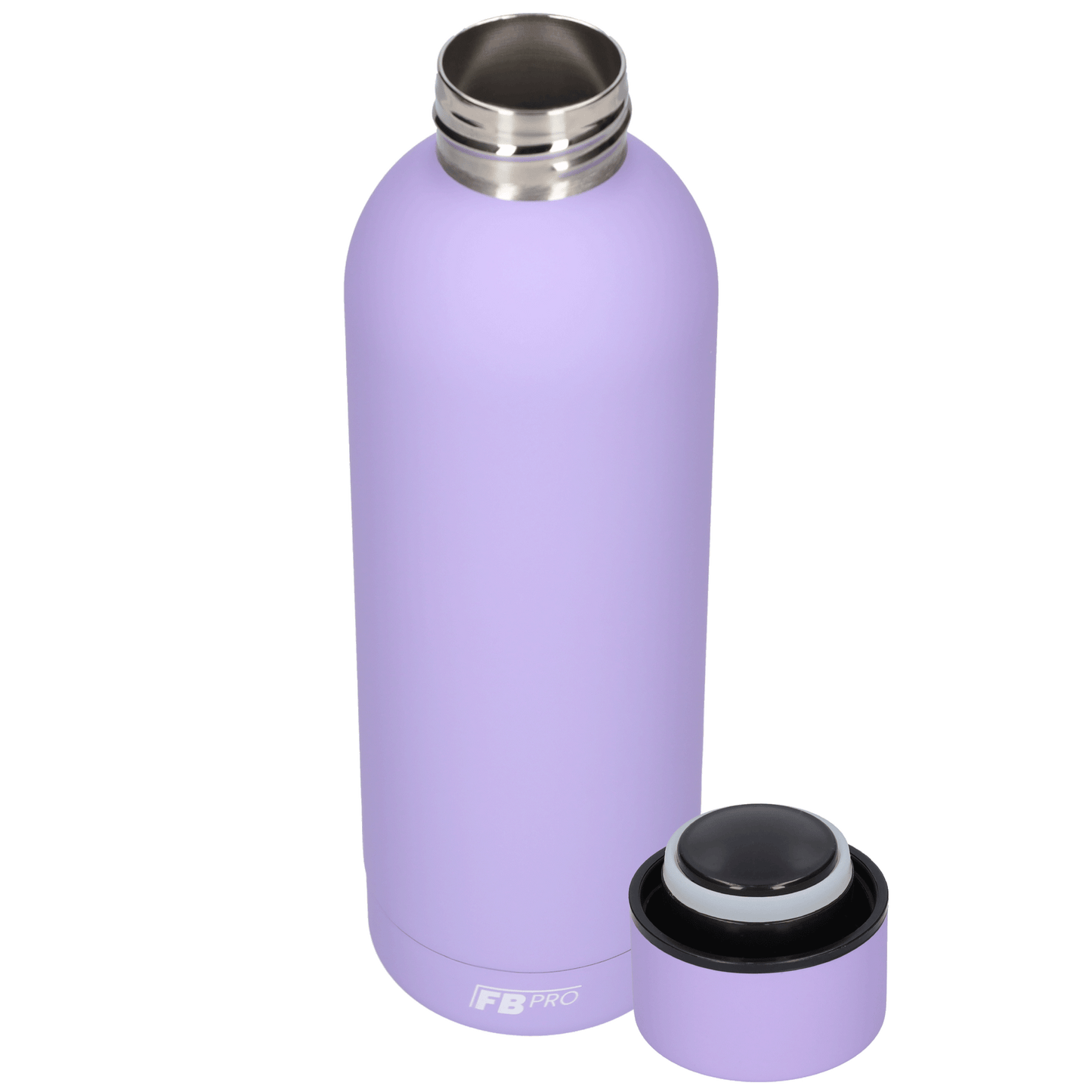 Drinkfles - Dubbelwandige waterfles - Thermosfles - RVS thermos fles - 500 ML - Paars