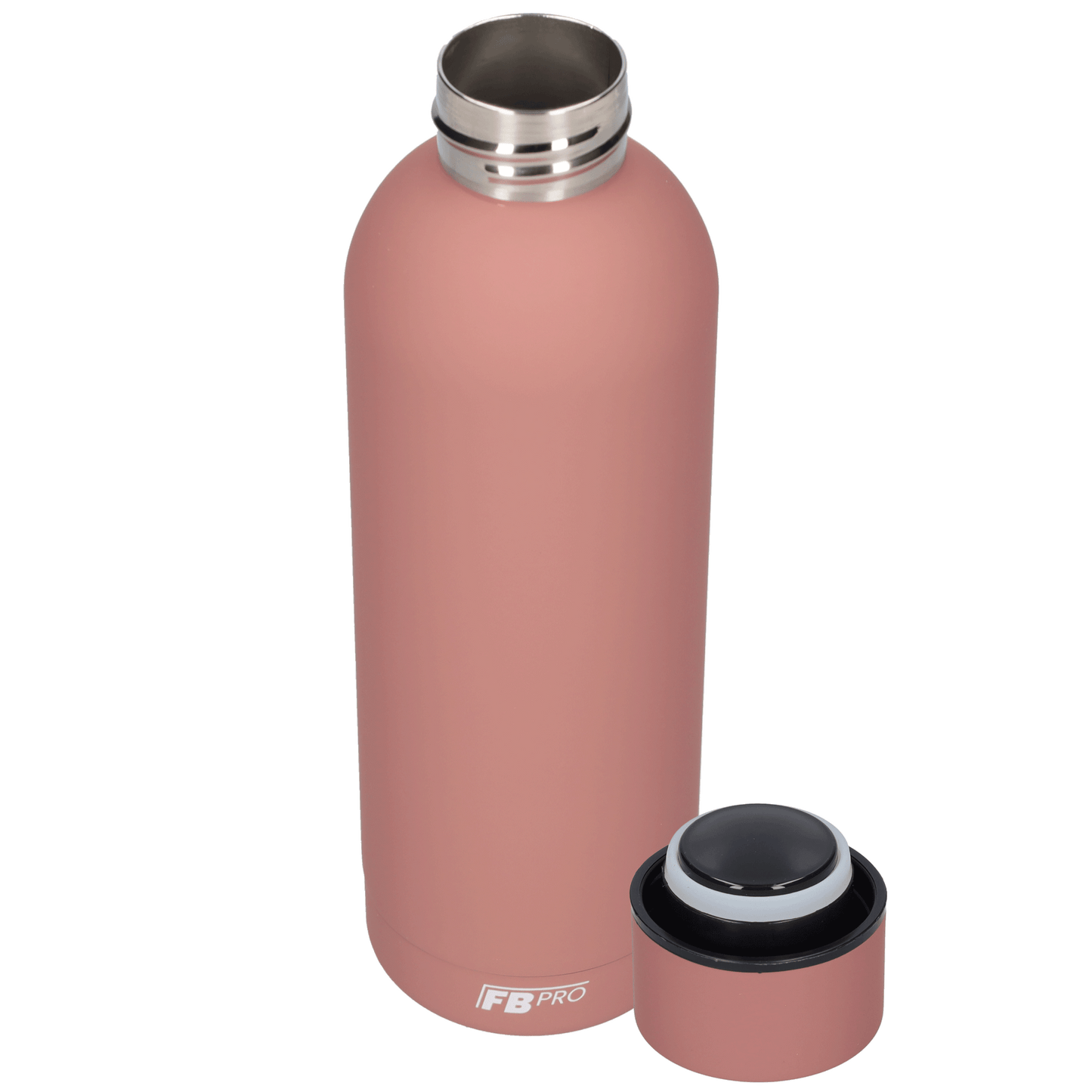 Drinkfles - Dubbelwandige waterfles - Thermosfles - RVS thermos fles - 500 ML - Rose
