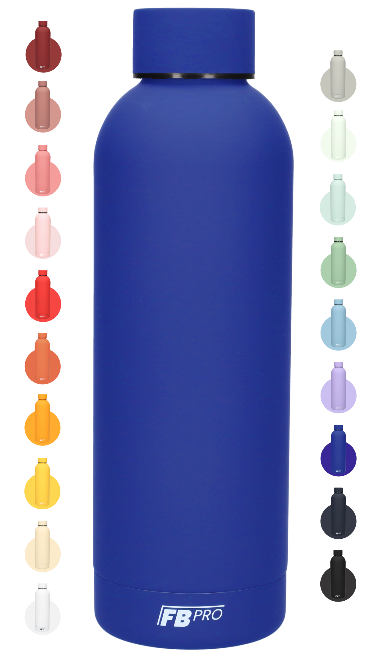 Drinkfles - Dubbelwandige waterfles - Thermosfles - RVS thermos fles - 500 ML - Violet