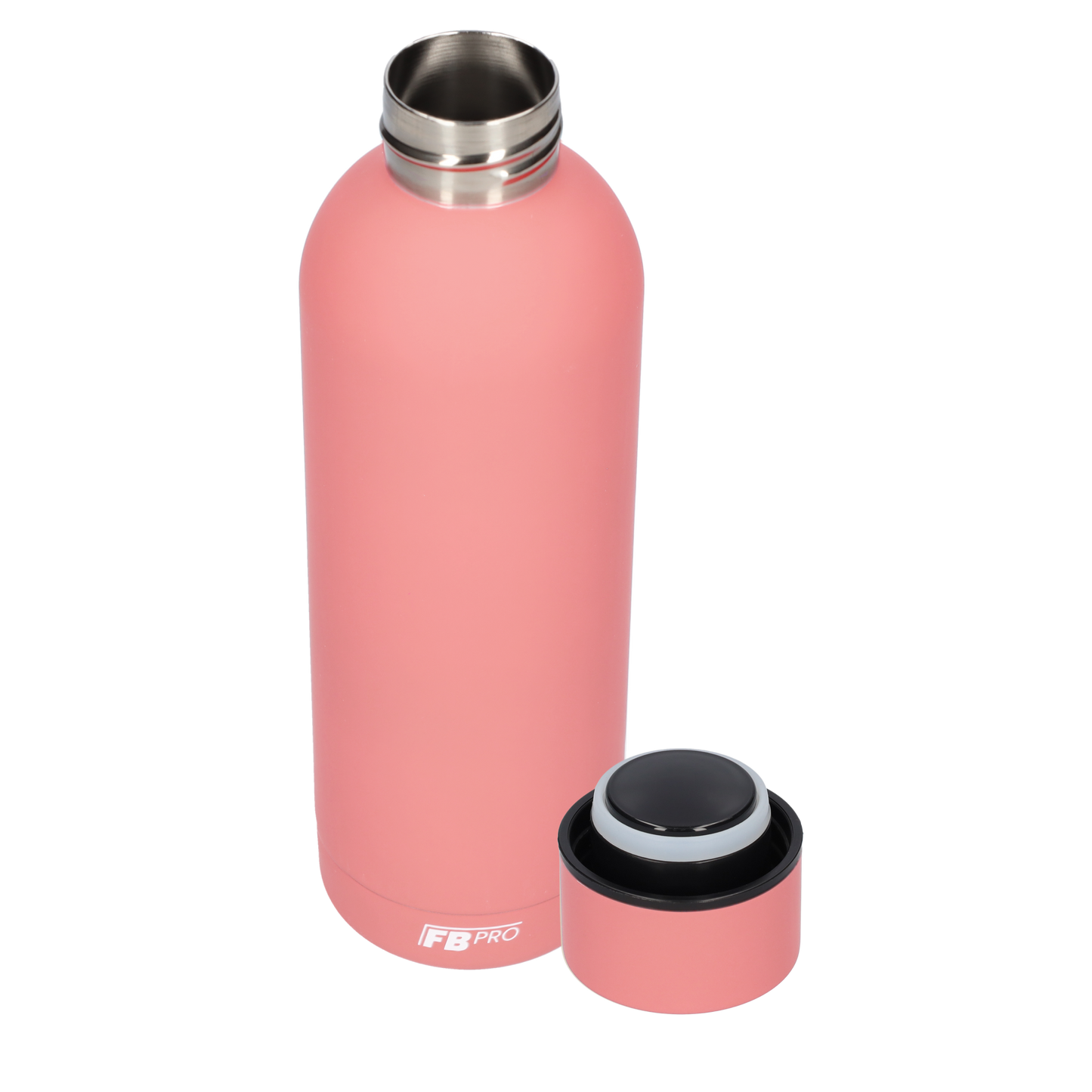Drinkfles - Dubbelwandige waterfles - Thermosfles - RVS thermos fles - 500 ML - Donker roze
