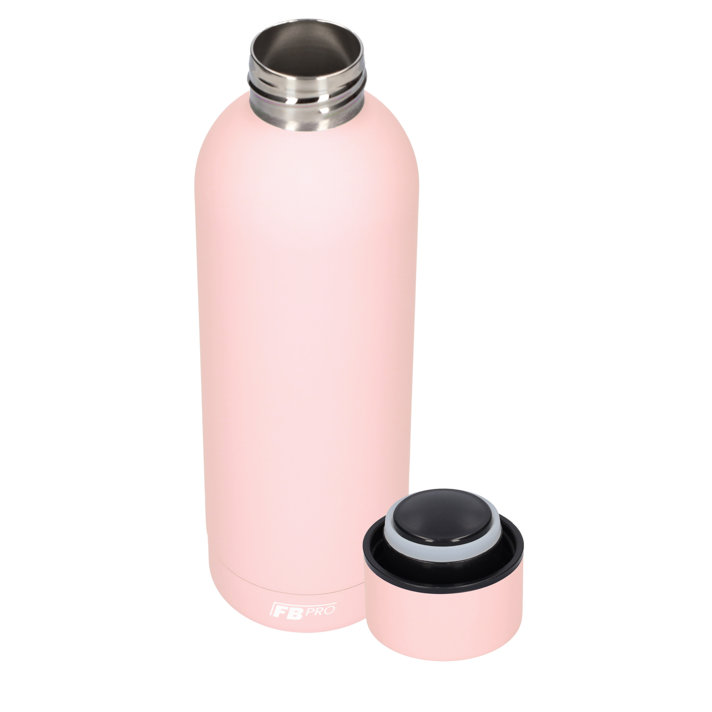 Drinkfles - Dubbelwandige waterfles - Thermosfles - RVS thermos fles - 500 ML - Licht roze