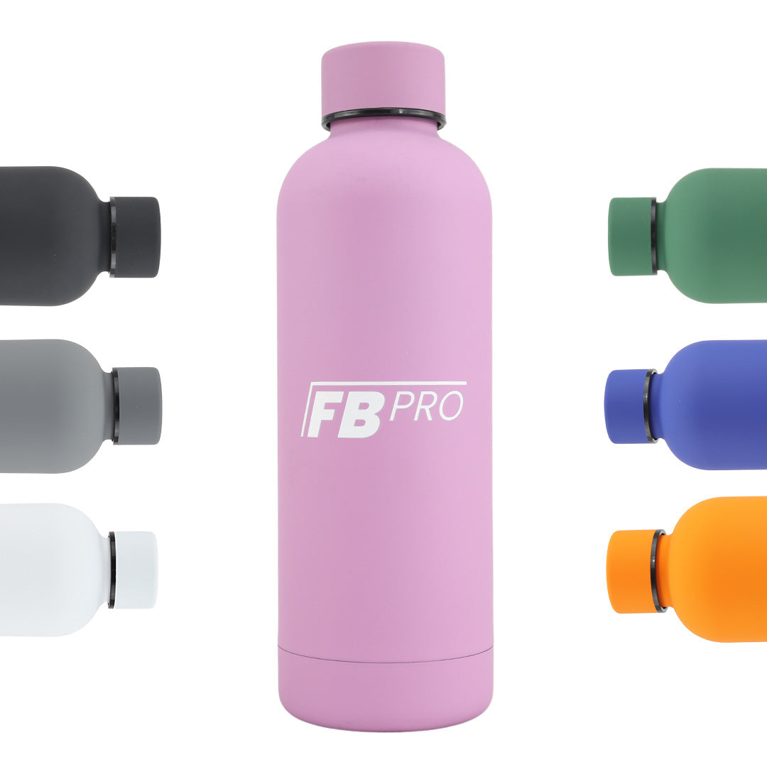Thermosfles - Stevige RVS Thermoskan - 500ml - Matte Roze
