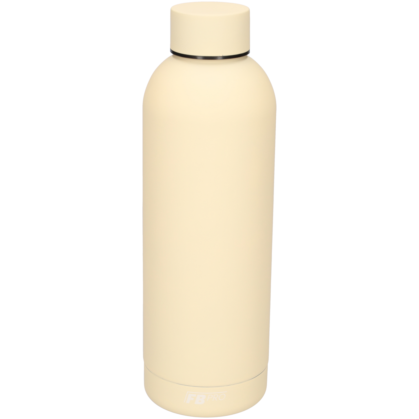 Drinkfles - Dubbelwandige waterfles - Thermosfles - RVS thermos fles - 500 ML - Creme