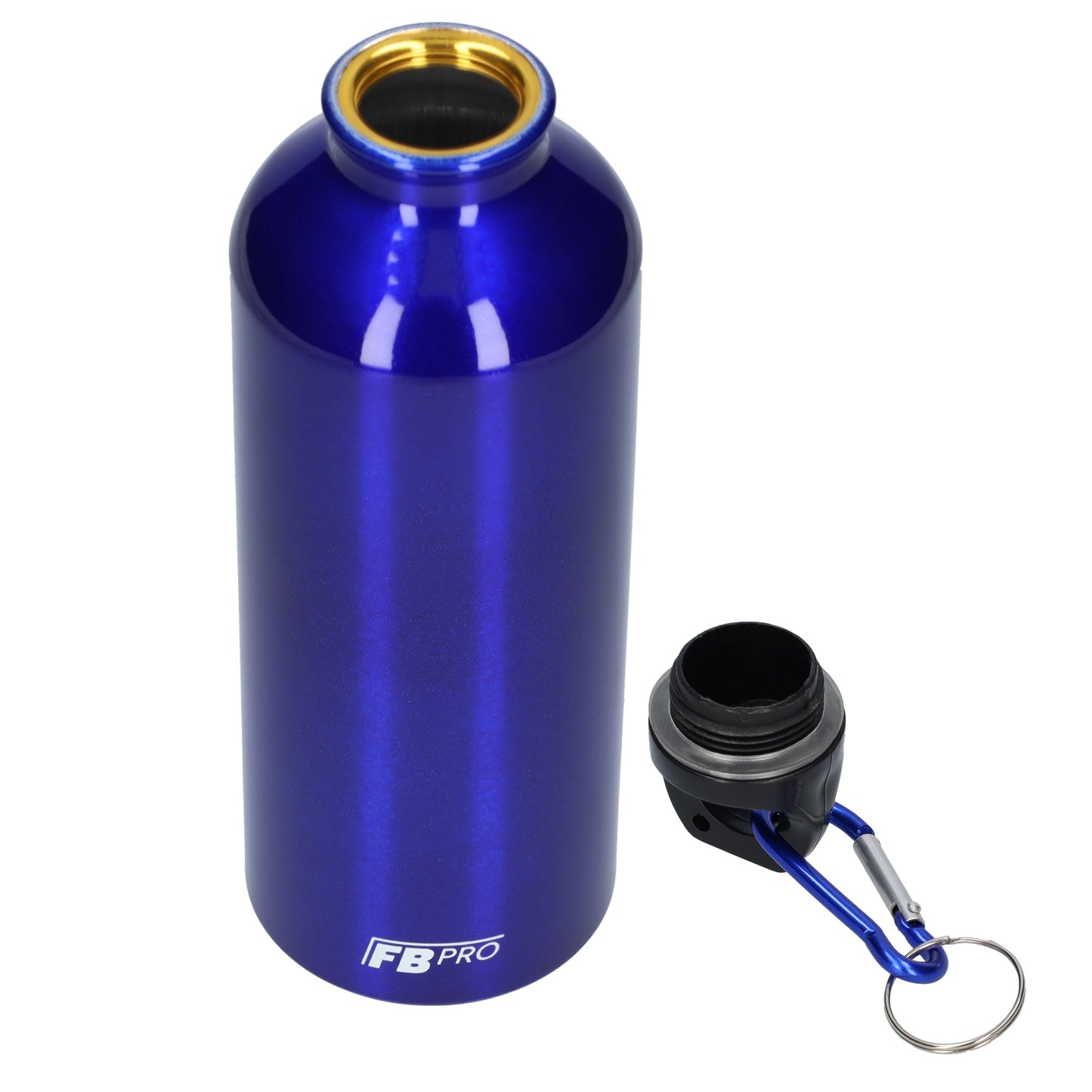 Aluminium drinkfles met o-dop - Waterfles - 500 ml - Modern design - Blauw