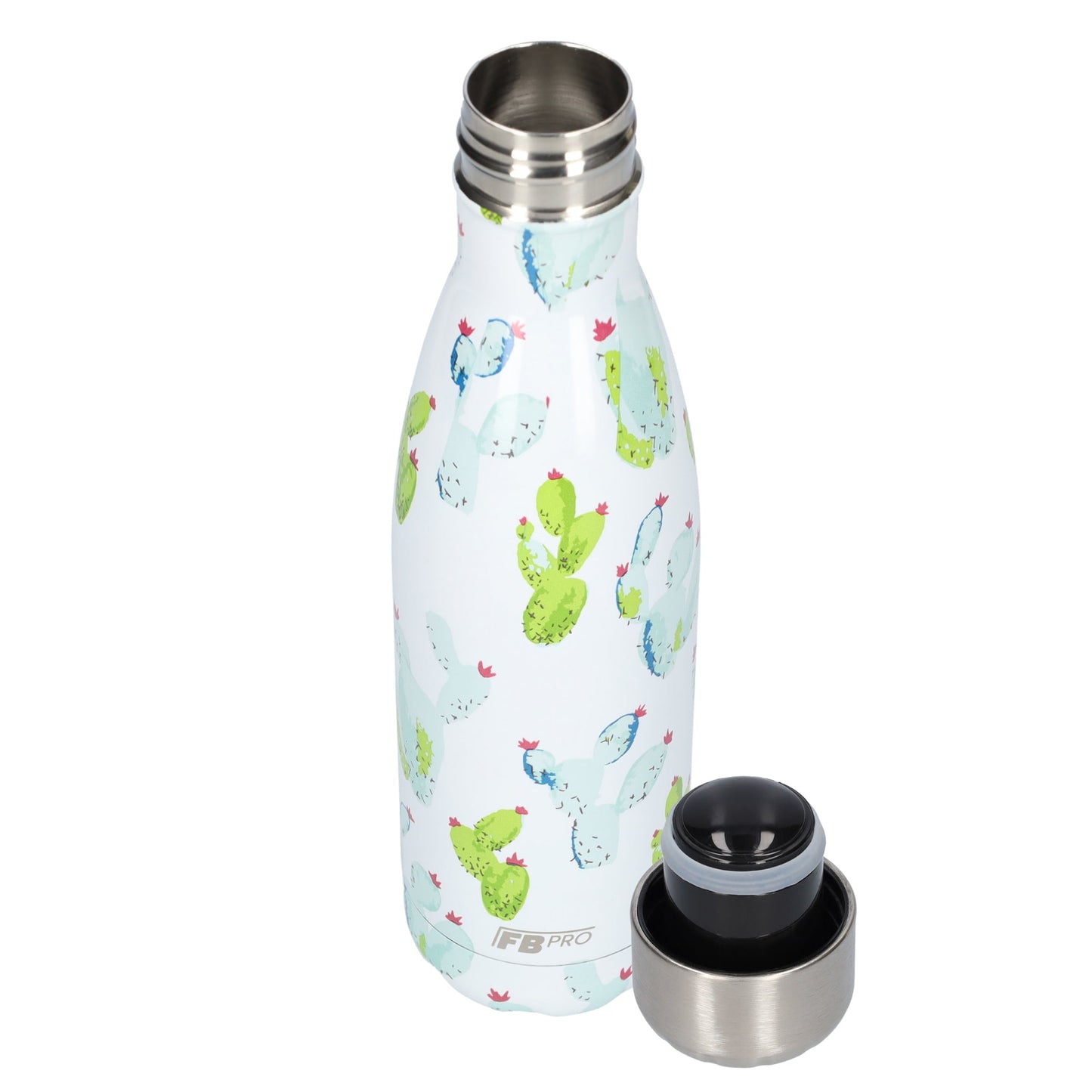 FBFS42, Thermosfles, Drinkfles, Waterfles - 500ml - Cactus White - Cactus Wit