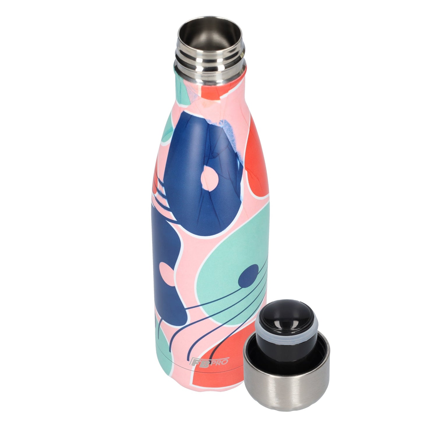 FBFS148, Thermosfles, Drinkfles, Waterfles - 500ml - GeoSplash Pink - GeoSplash Roze
