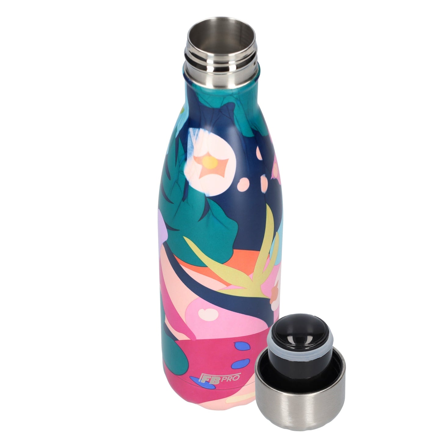 FBFS147, Thermosfles, Drinkfles, Waterfles - 500ml - Tropical Deep Sea - Tropisch Diepe Zee