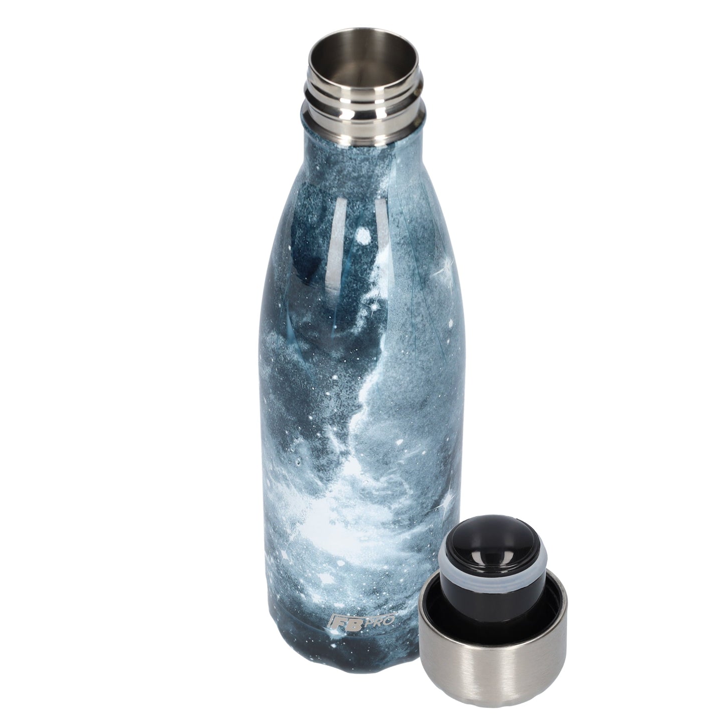 FBFS27, Thermosfles, Drinkfles, Waterfles - 500ml - Dark Sea Galaxy - Donkere Sterrenhemel