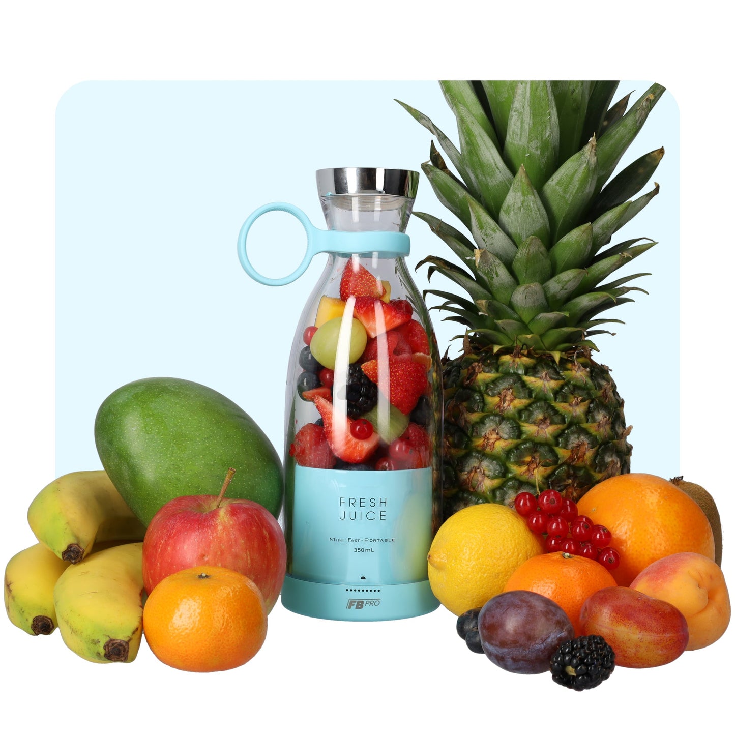 Blauwe Draadloze Blender To Go - Smoothie maker voor onderweg!