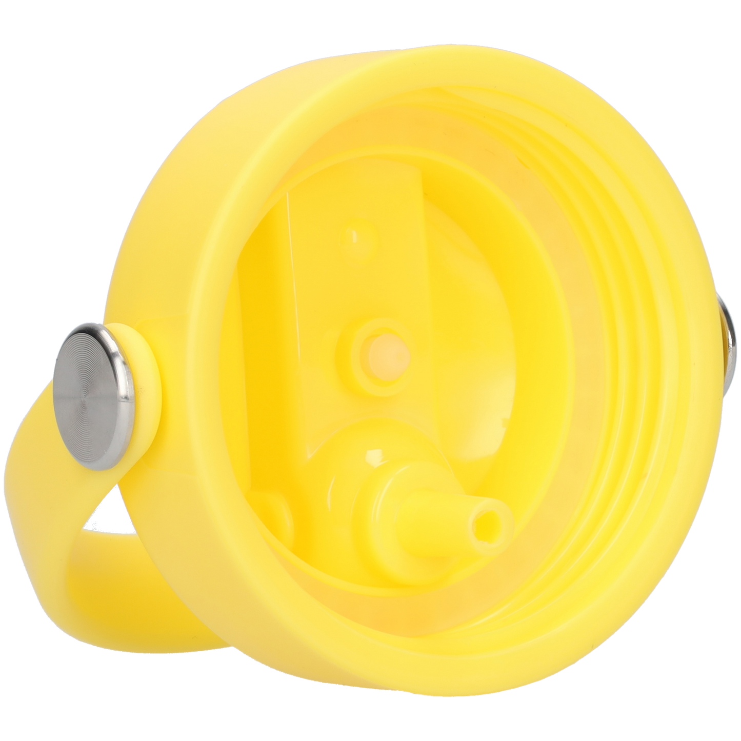 Thermos waterfles 1 liter - Isolerende Waterfles met Draaibare Drinktuit - Lemon Yellow