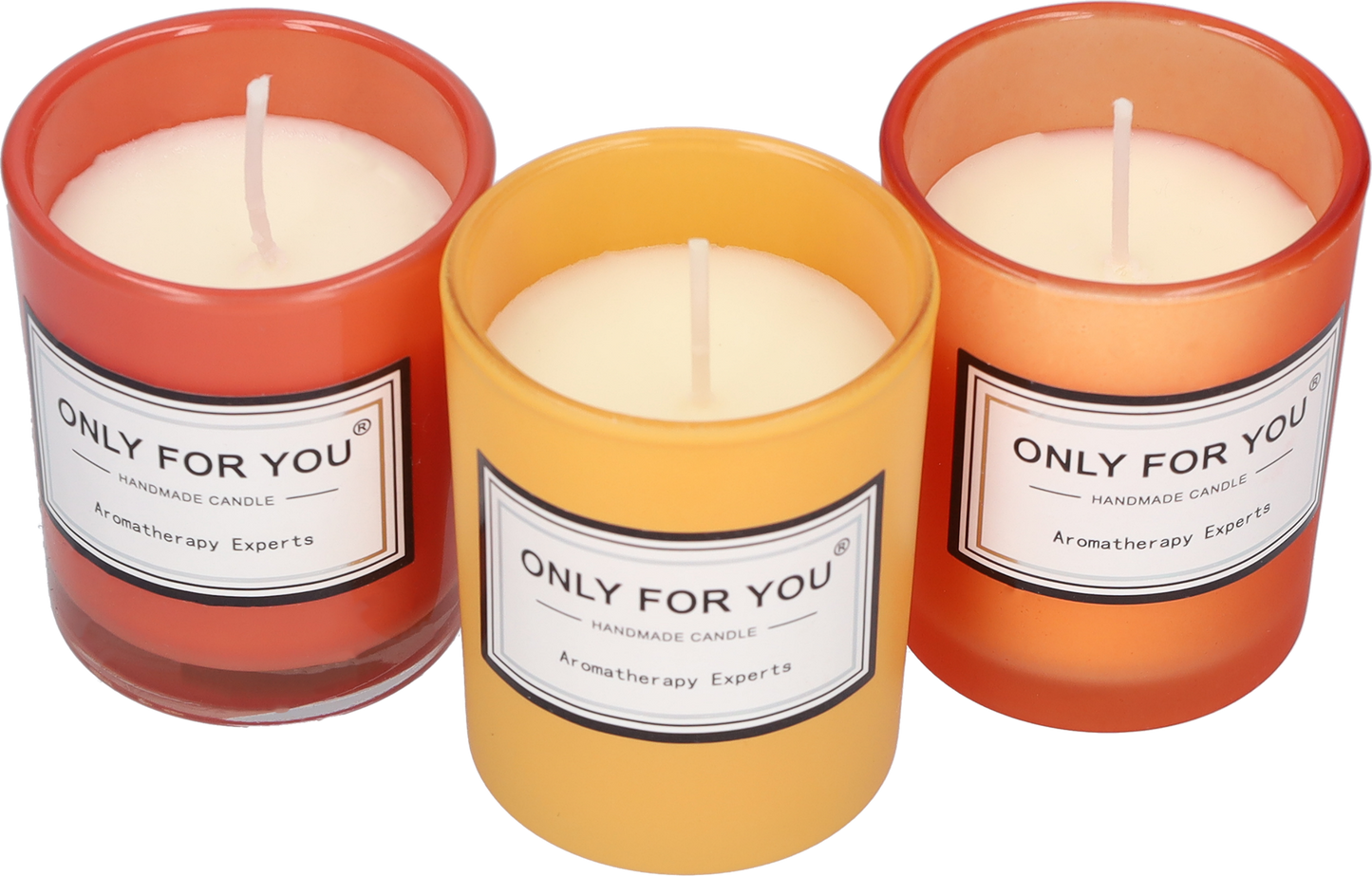 Kaarsen - Geurkaarsen - Sfeerverlichting met een heerlijke geur - In een set van drie - Serenity Peach