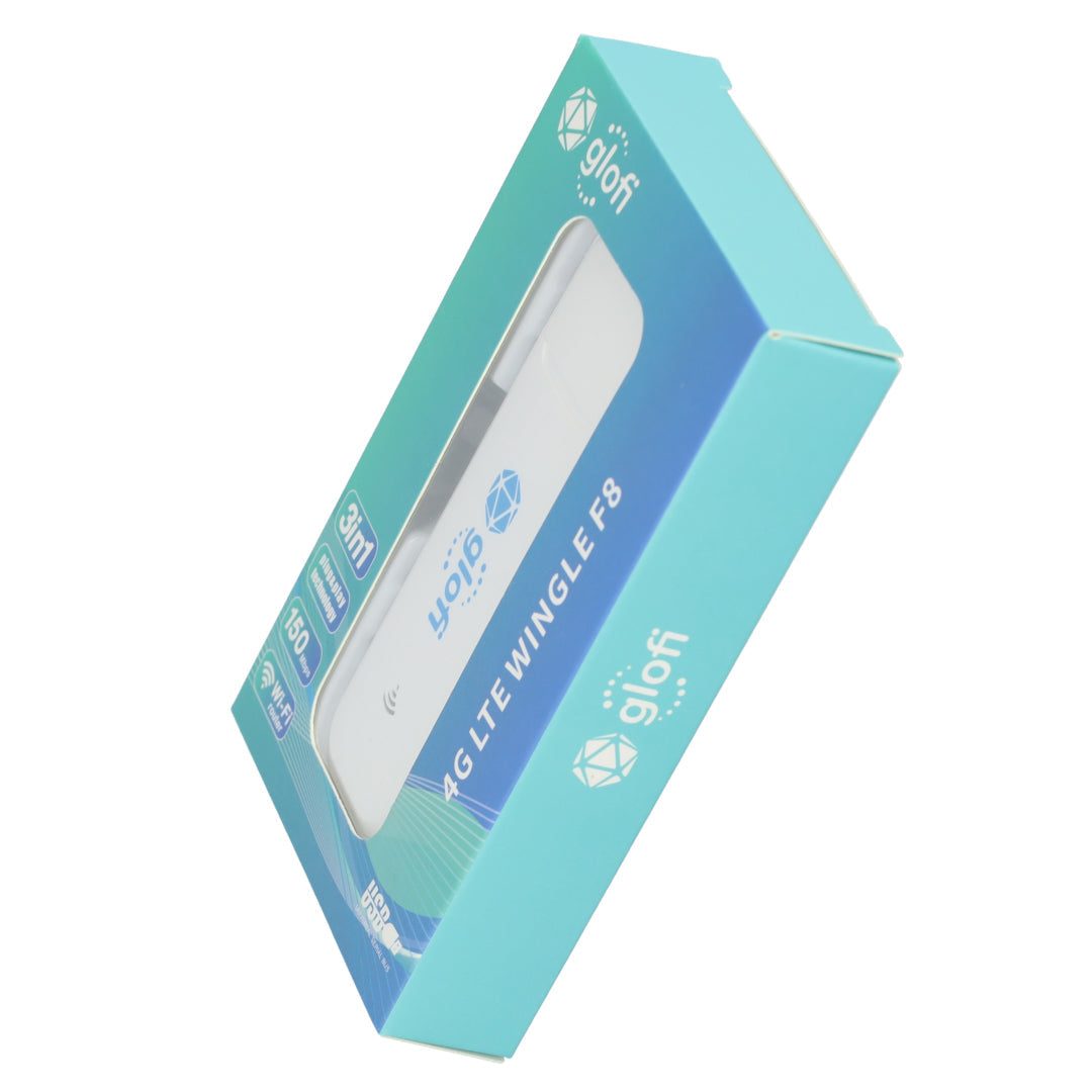 4G Wifi Dongle - Glofi Wingle F8 - Dongel voor Draadloze 4G - 150Mbps - Wit