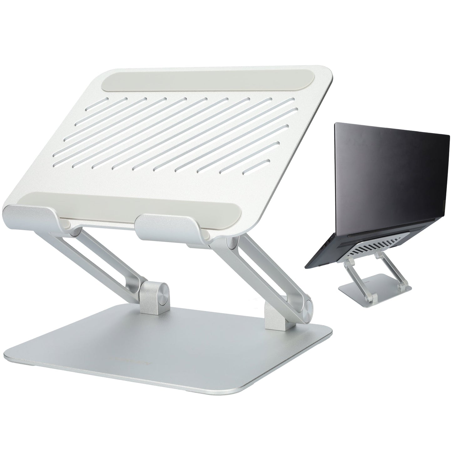 Laptop Standaard Verstelbaar - Aluminium iPad houder - Inklapbaar - voor Tablets of Laptops van 9.7 tot 15.6 inches