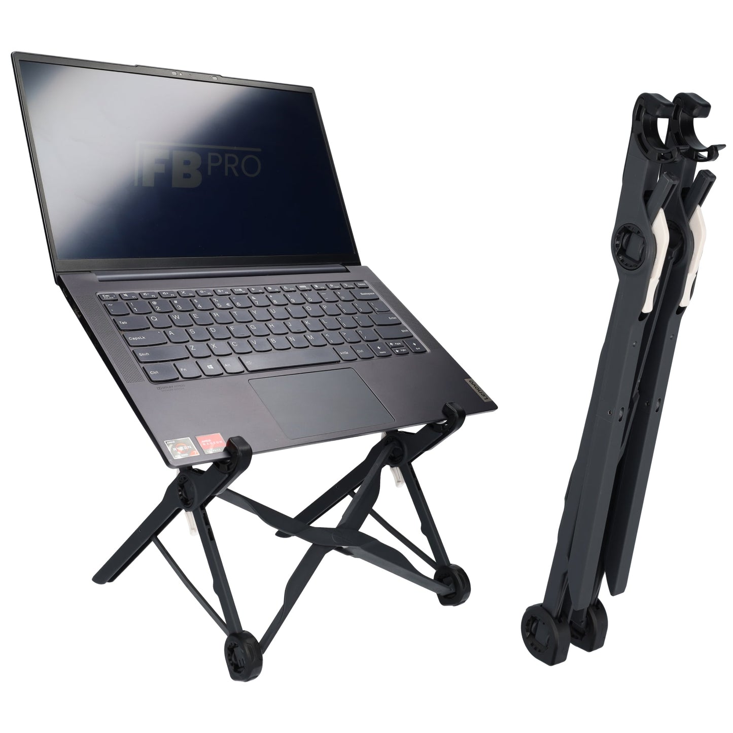 Laptopstandaard - Met antislip rubber - Zwart
