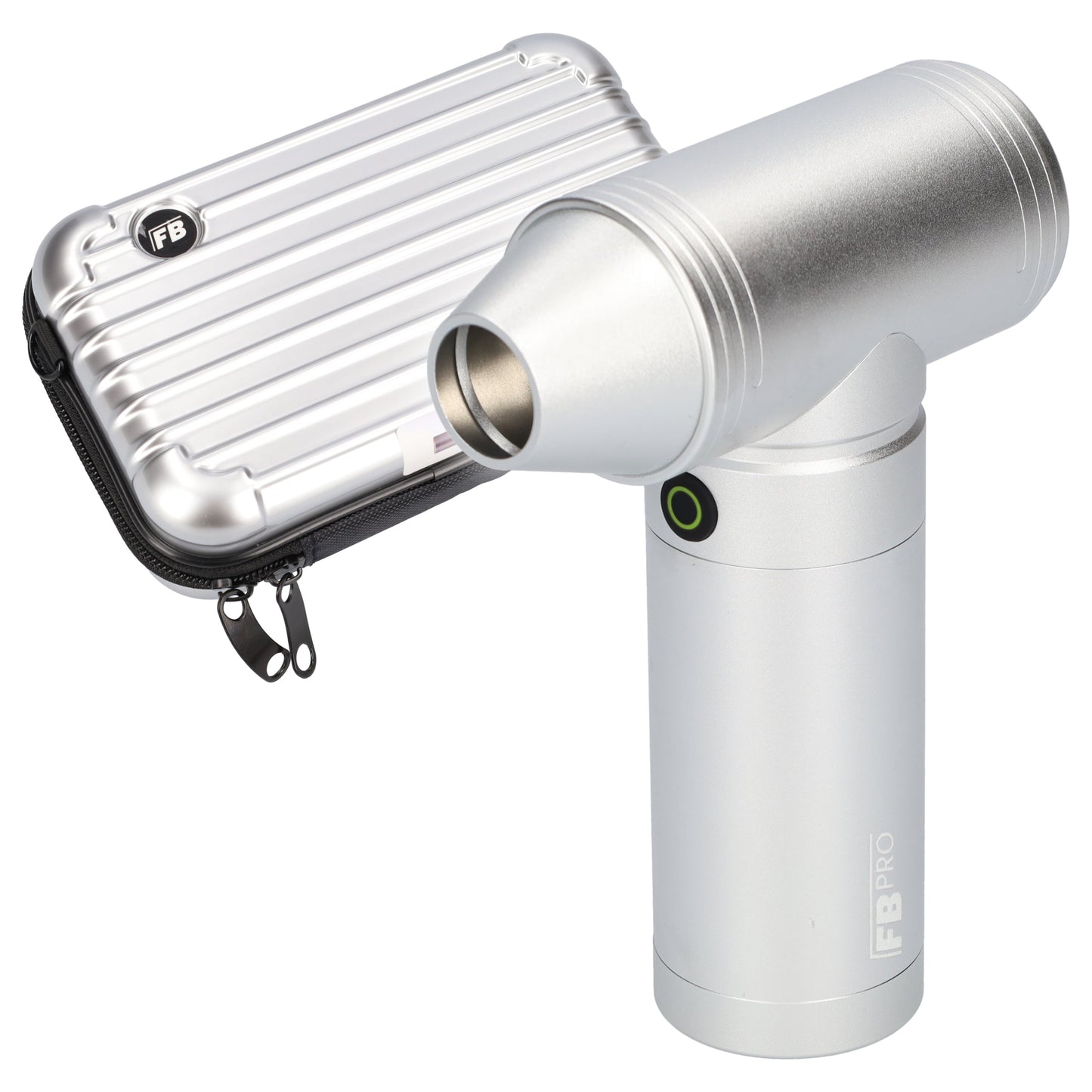 Turbo fan, Air duster, Turbo jet, Luchtpistool, Luchtblazer, Luchtcompressor - 1000mAh - Turbo - zilver