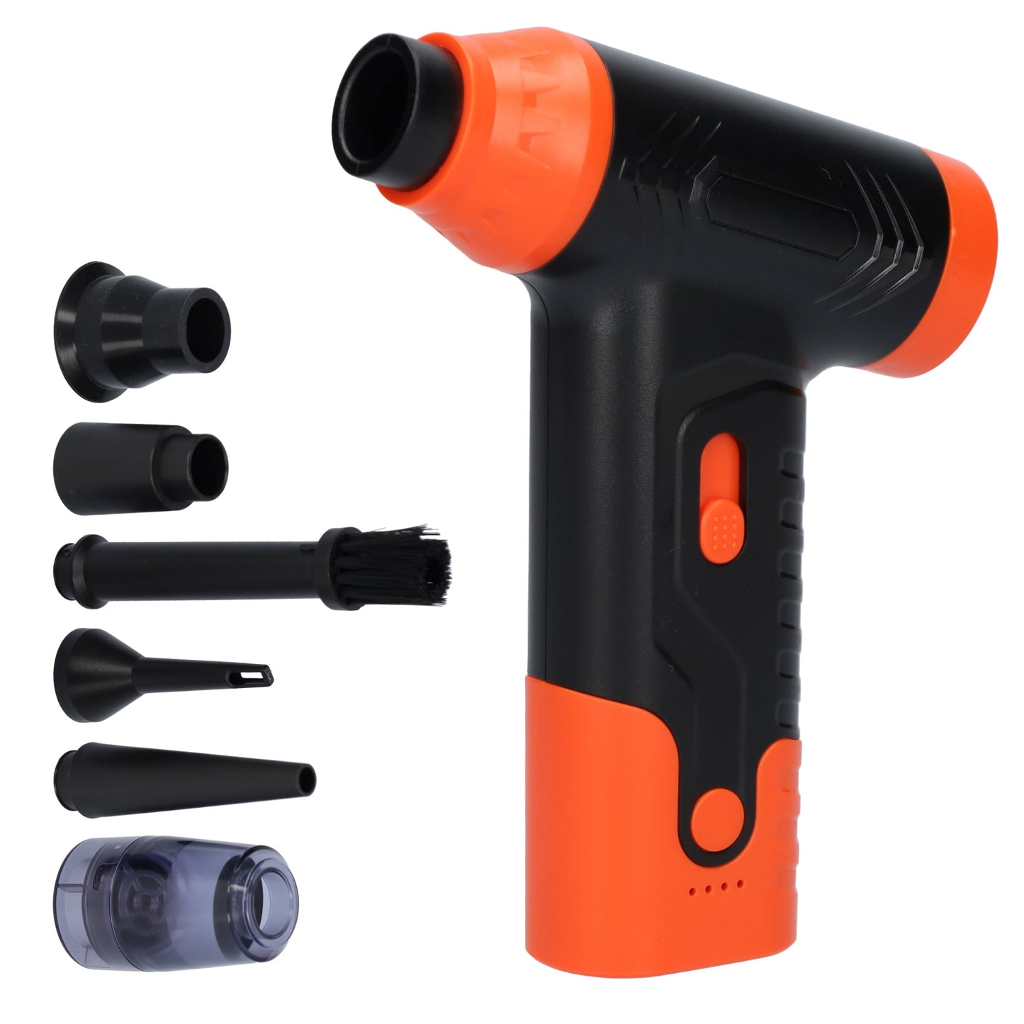 FBT140 - Turbo fan - Air duster - Ventilator - Jet fan - USB-C oplaadbaar - Zwart met orange