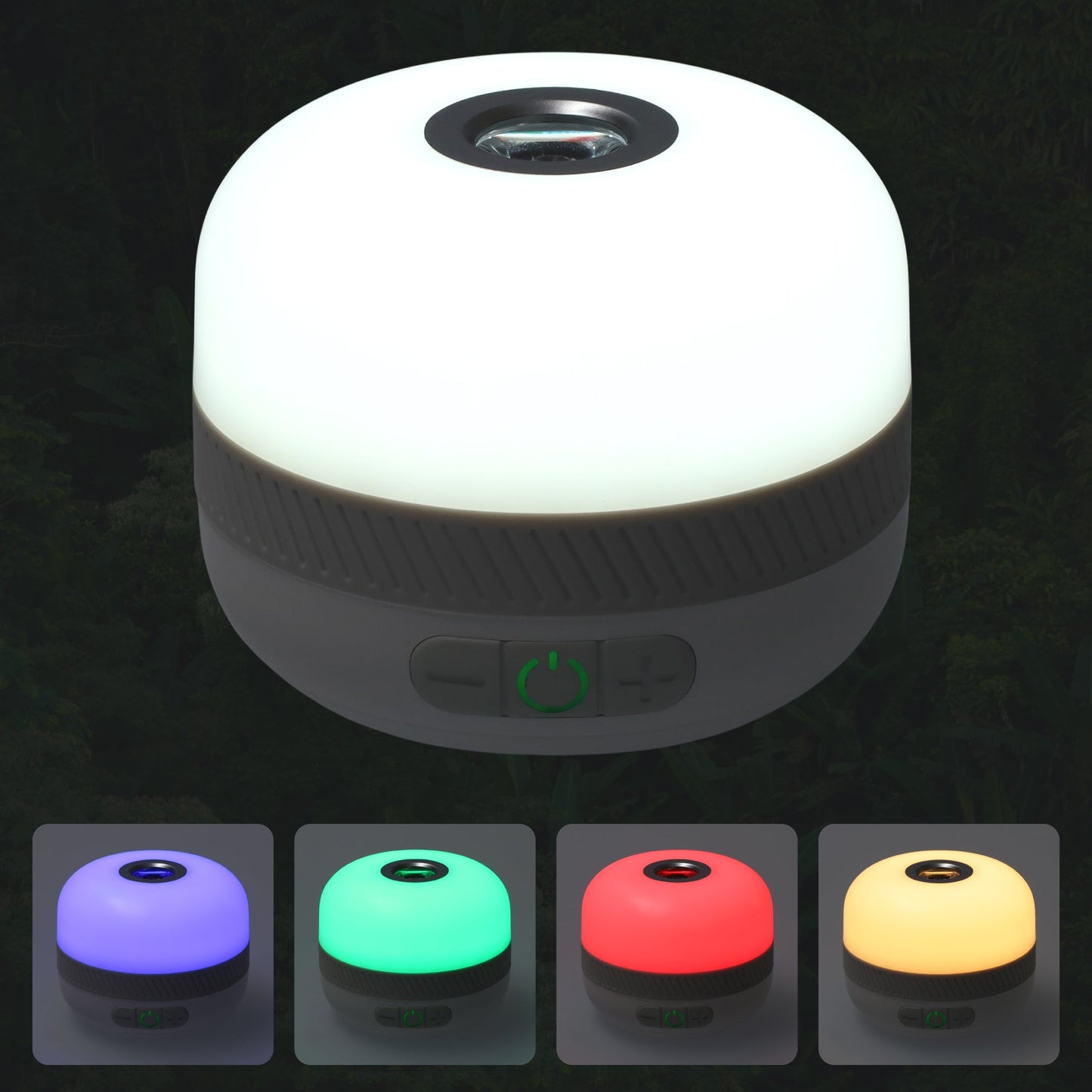 Kampeerlamp - Campinglamp - Tentlamp USB-C Oplaadbaar - Camping Lamp - 230 uur - Met 5 Kleuren Licht - Tevens een powerbank!