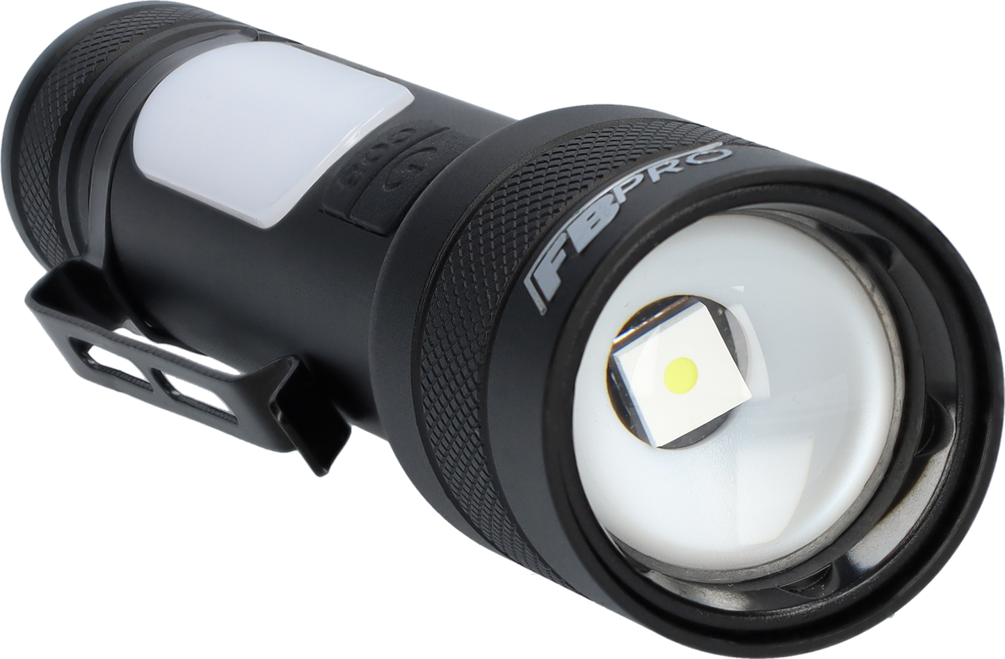LED Zaklamp - Militaire zaklamp met powerbank - Zwart