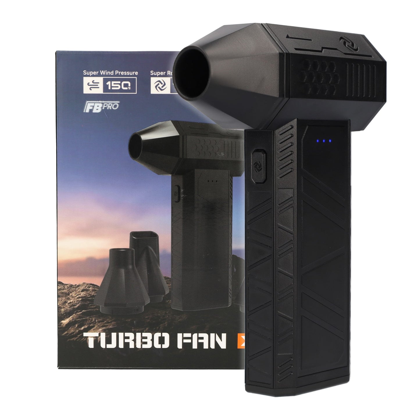 FBT125 Mini - Super Power Turbo Fan Luchtpistool - Stofblazer - Turbo jet fan - Zwart