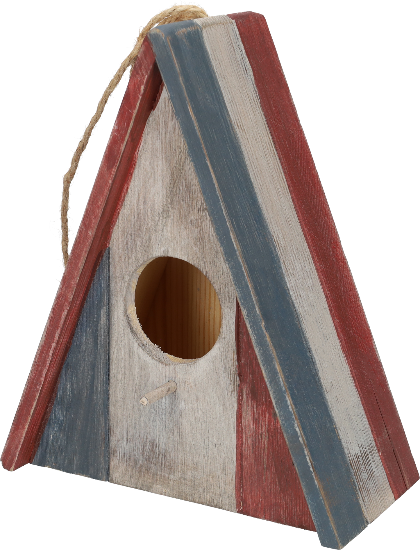 Vogelhuisje - Vogelhuis - Rustiek vogelhuis voor vogels - Decoratie voor in de tuin of aan de boom! - Nestkastje - Vogelnest gemaakt van hout - Geschikt voor bijvoorbeeld de koolmees, groenling, pimpelmees en winterkoning! - Groen, Blauw & Antraciet