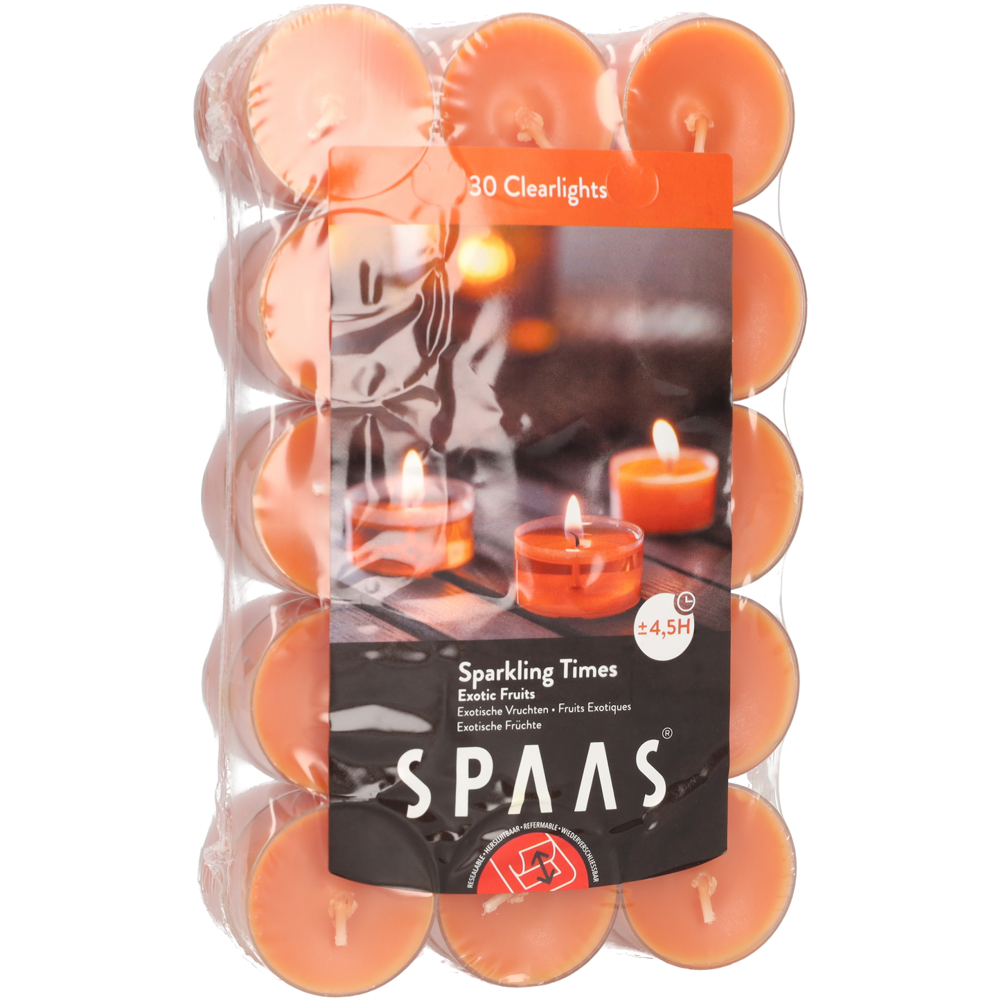 Geurkaarsen - Kaarsen - Waxinelichtjes met geur - Exotic Fruits