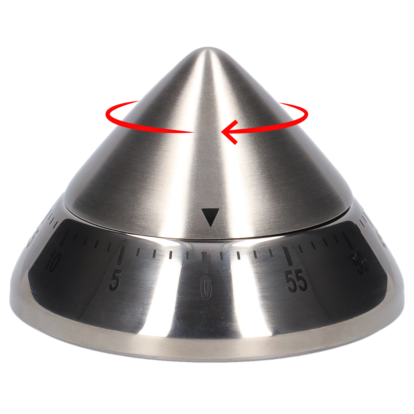 Kookwekker - Analoog - Timer - RVS - Mechanisch - 60 Minuten - Keukengerei - Pylon