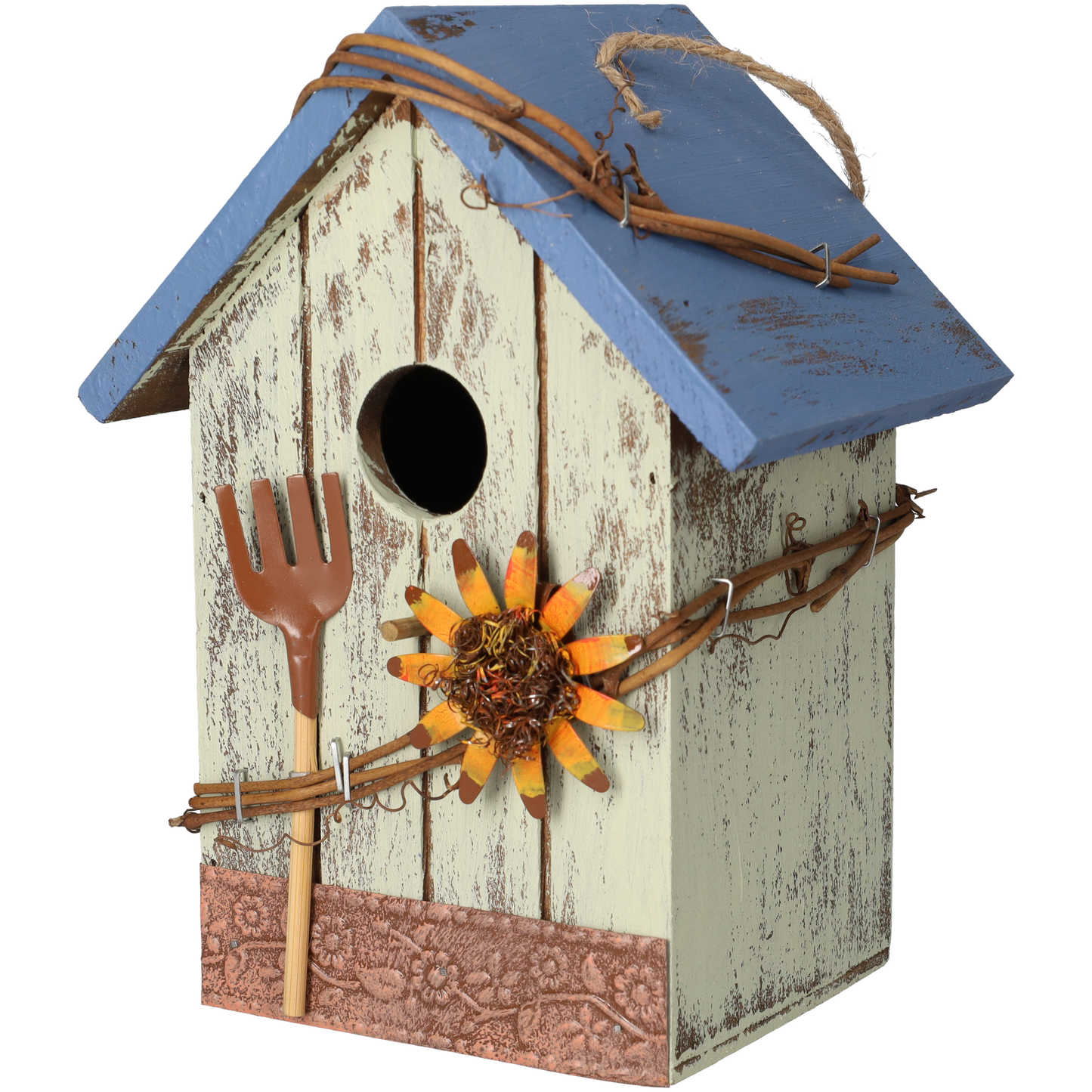 Vogelhuisje - Schattig vogelhuis voor vogels - Nestkastje - Lichtblauw & Blauw