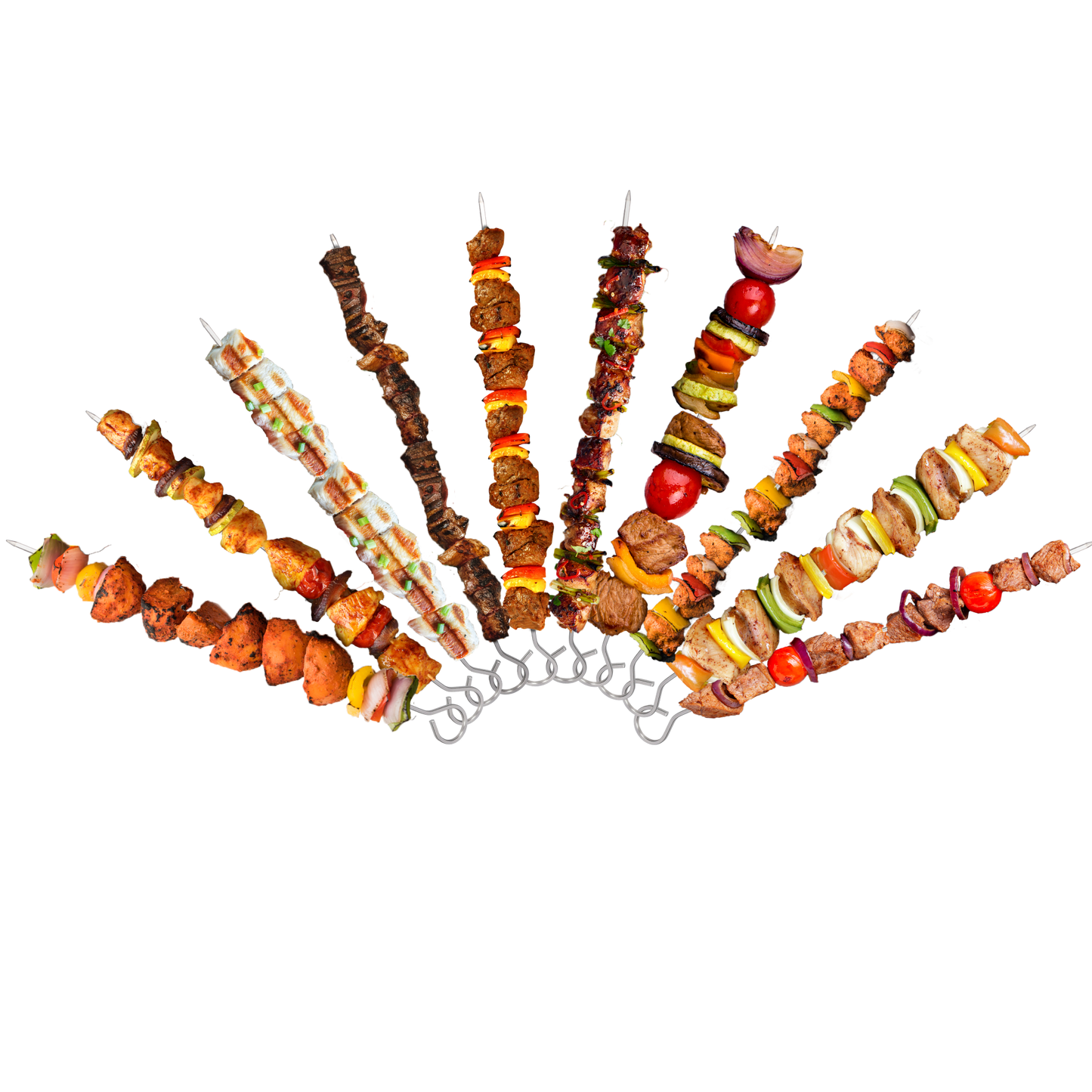 BBQ spiezen - BBQ accessoires - Barbecue spiezen - Kebab spiezen x10