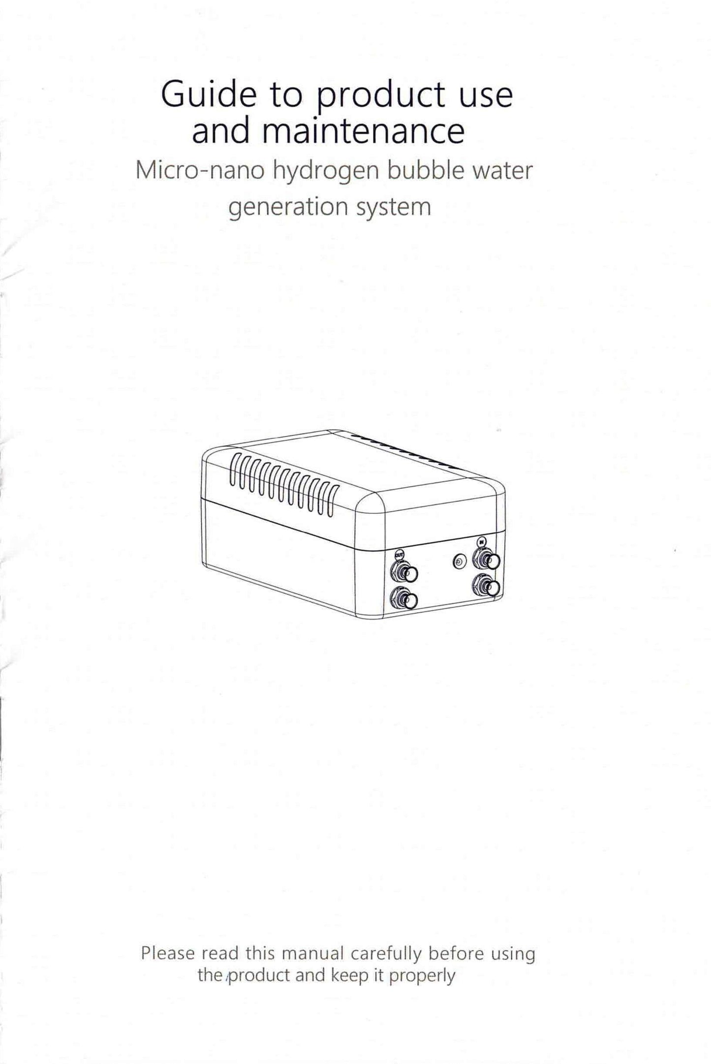 Waterstof generator met water filter - Hydrogen generator - LED display scherm - Inhoudstank van 2,5L - Wit