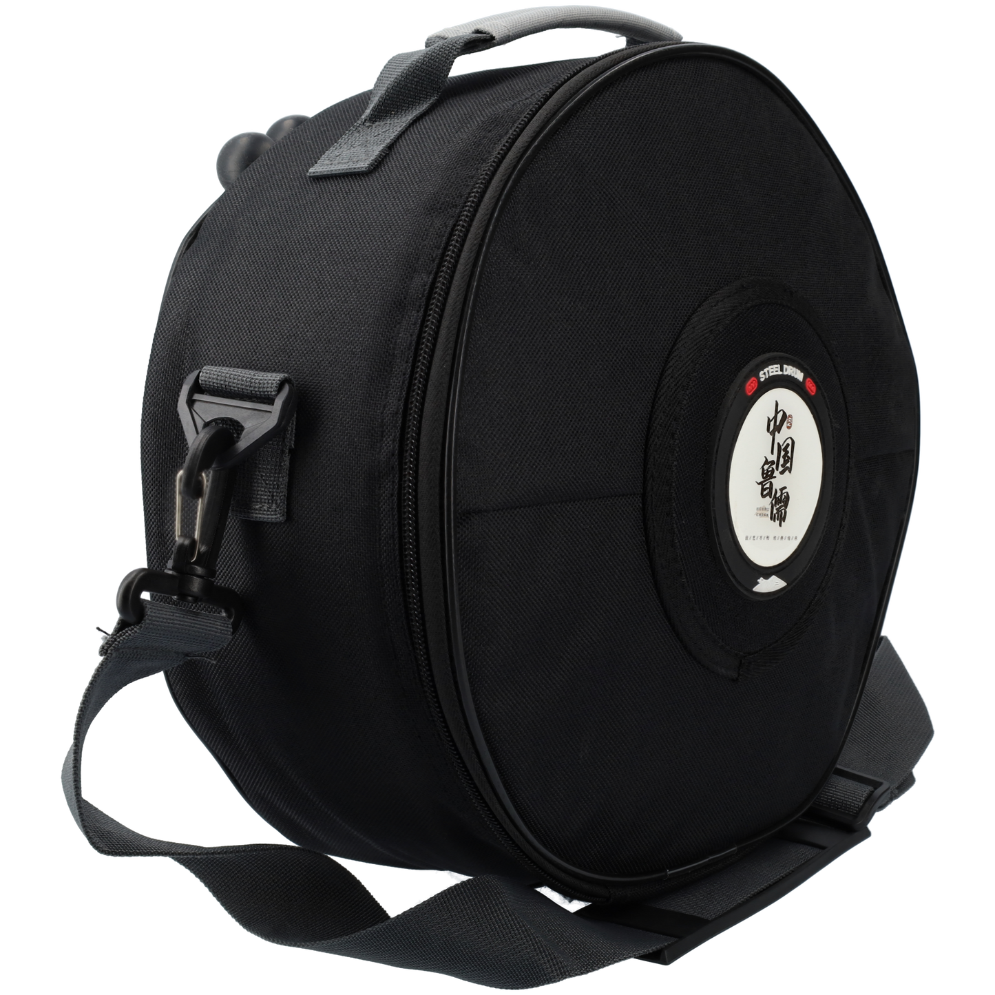 Handpan klankschaal - Tongue drum met bijpassende tas - Met 2 drumsticks! - 25.4 CM / 10 inch diameter - Donkerbruin brons