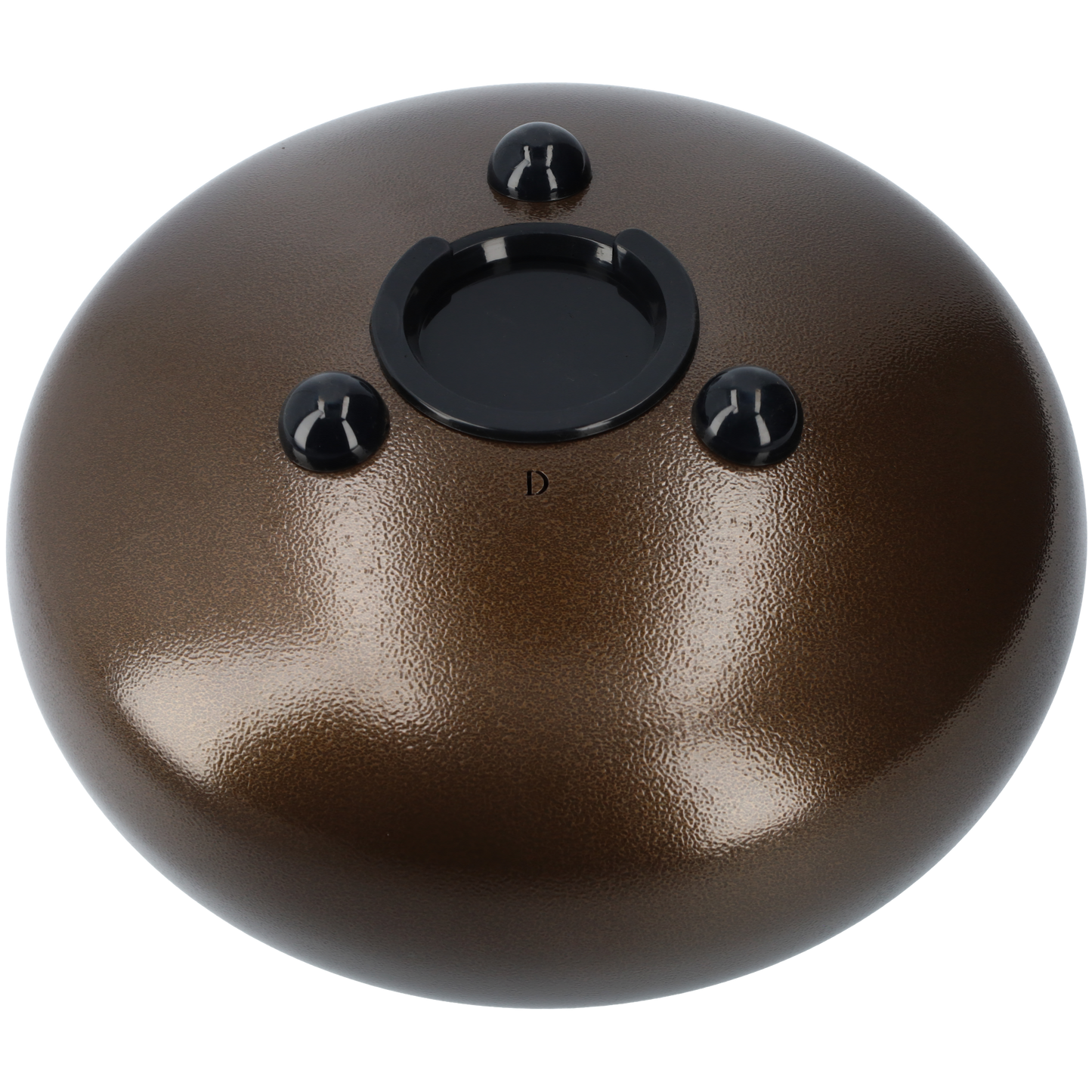 Handpan klankschaal - Tongue drum met bijpassende tas - Met 2 drumsticks! - 25.4 CM / 10 inch diameter - Donkerbruin brons