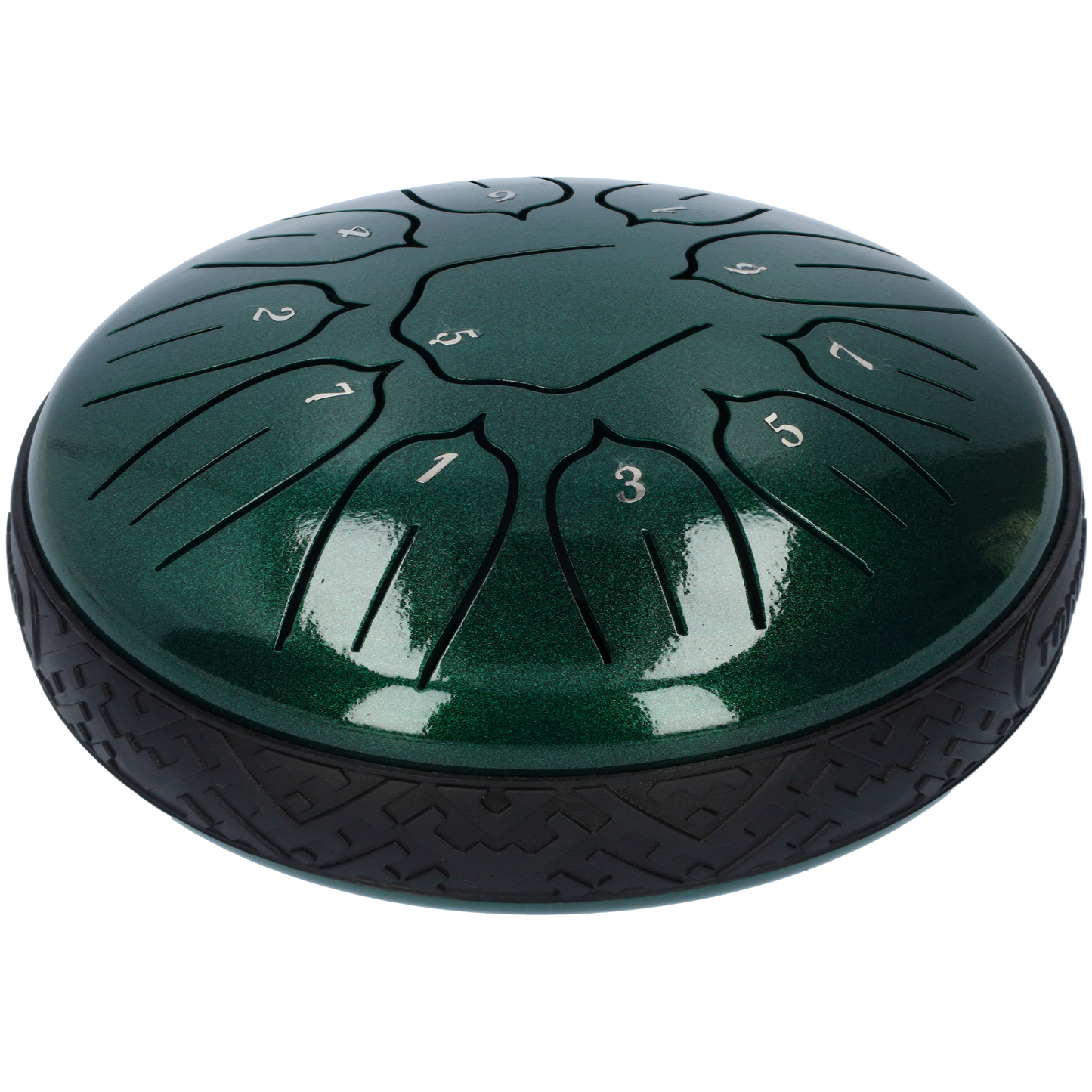 Handpan klankschaal - Medium tongue drum - Regen drum - 15.24 CM / 6 inch diameter - Groen