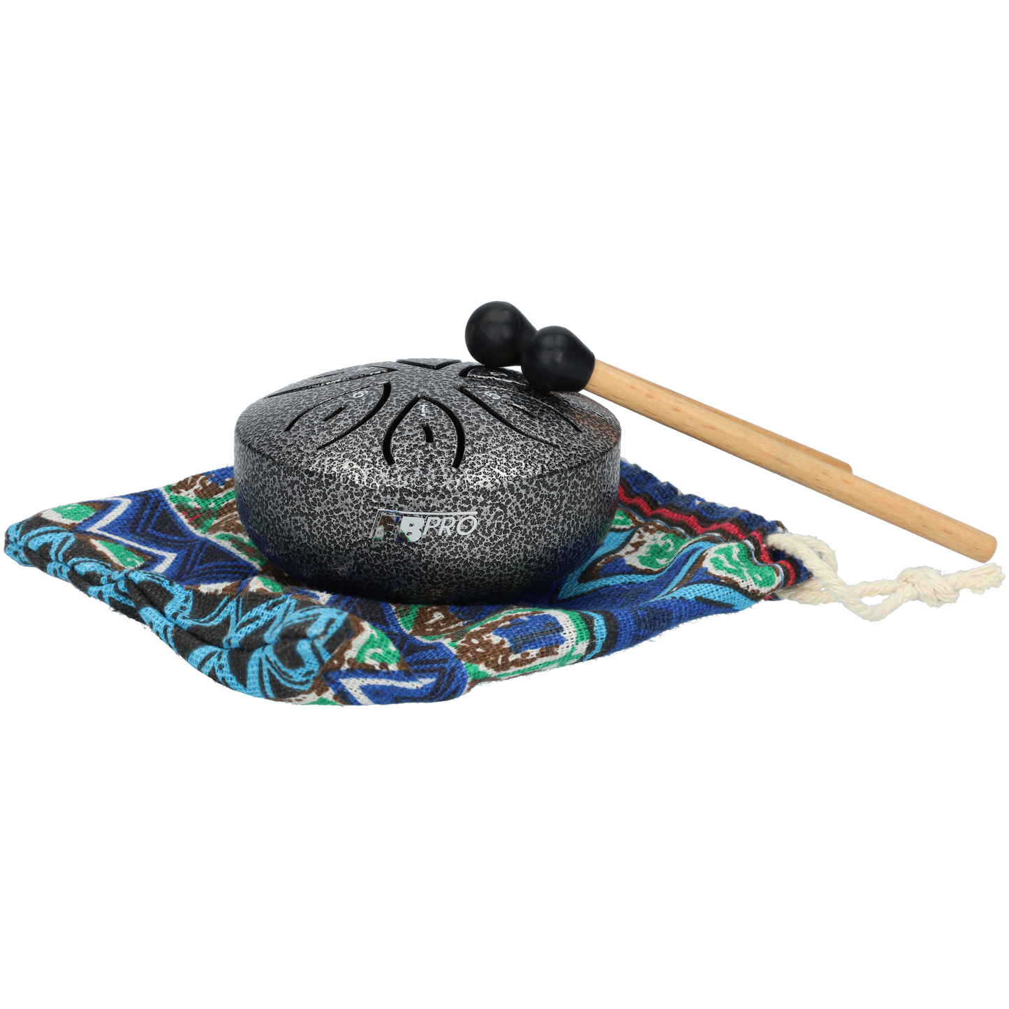 Handpan, Klankschaal, Handpan Drum, Regen Drum - Met Drumstick - Metaal grijs- 3 Inch