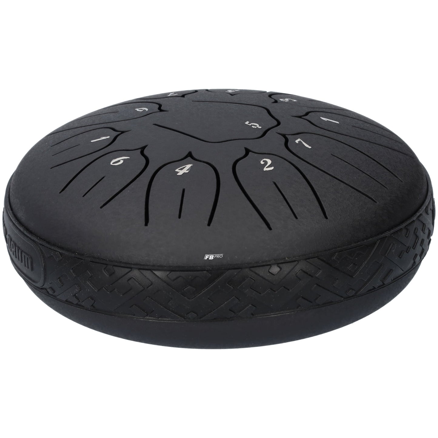 Handpan klankschaal - Medium tongue drum - Regen drum - 15 CM / 6 inch diameter - Mat zwart