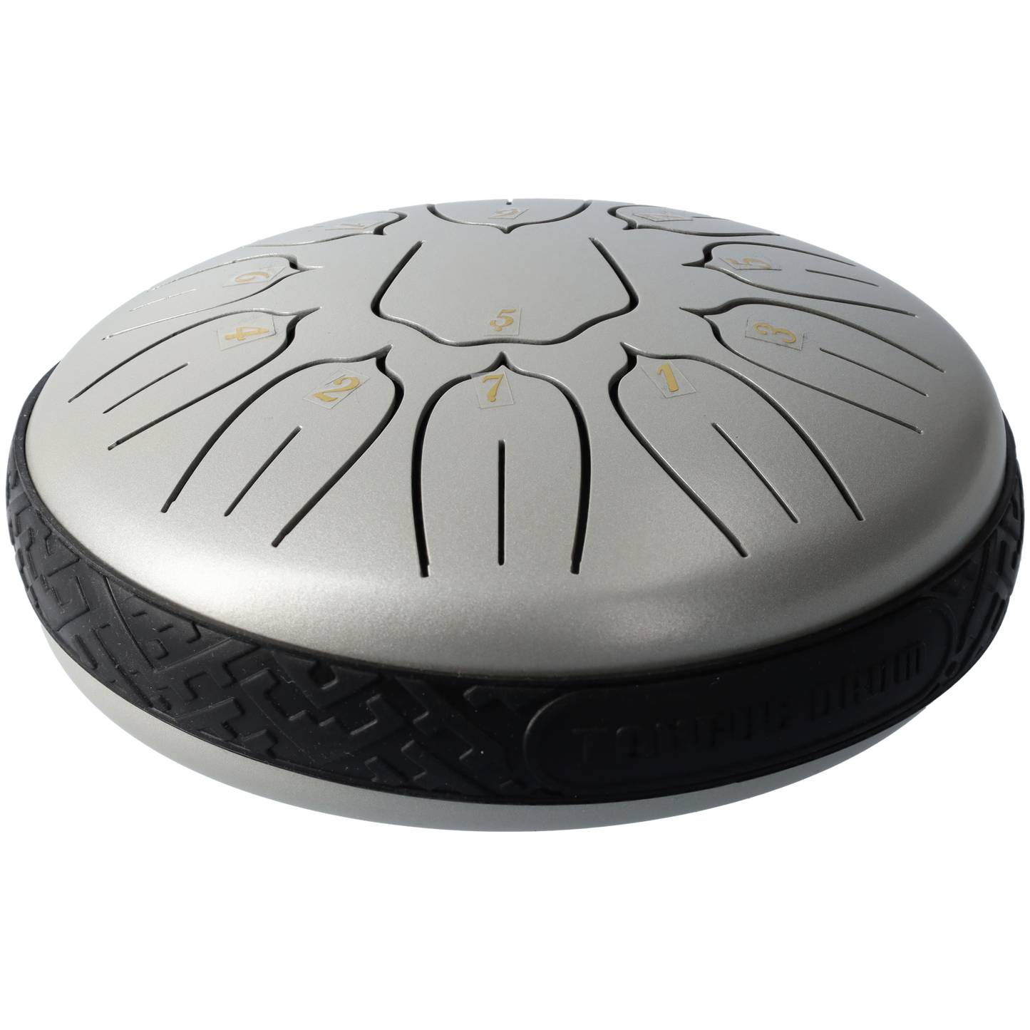 Handpan klankschaal - Medium tongue drum - 15.24 CM / 6 inch diameter - Zilver