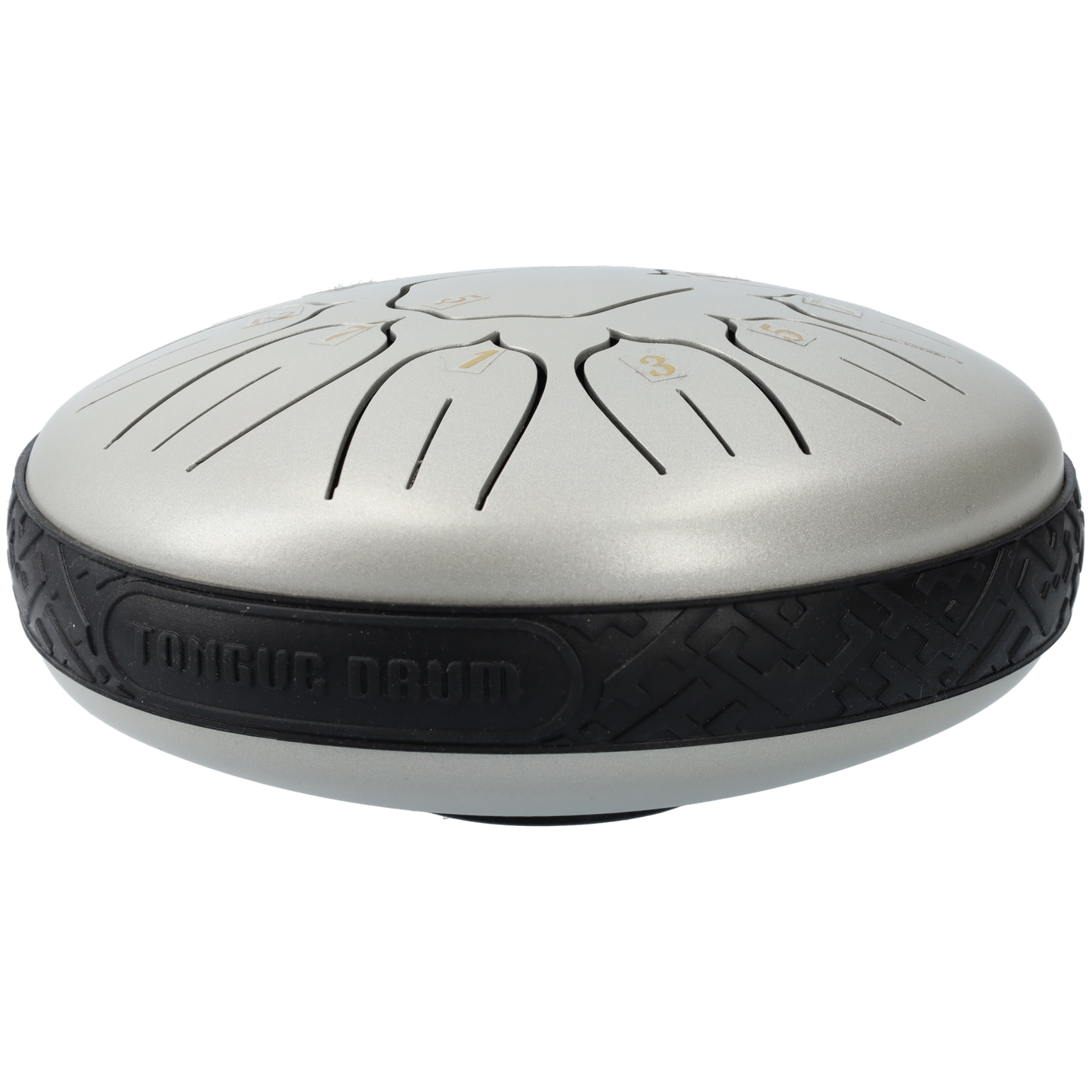 Handpan klankschaal - Medium tongue drum - 15.24 CM / 6 inch diameter - Zilver