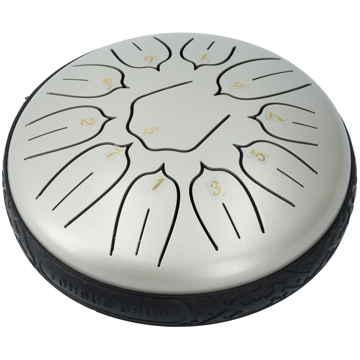 Handpan klankschaal - Medium tongue drum - 15.24 CM / 6 inch diameter - Zilver