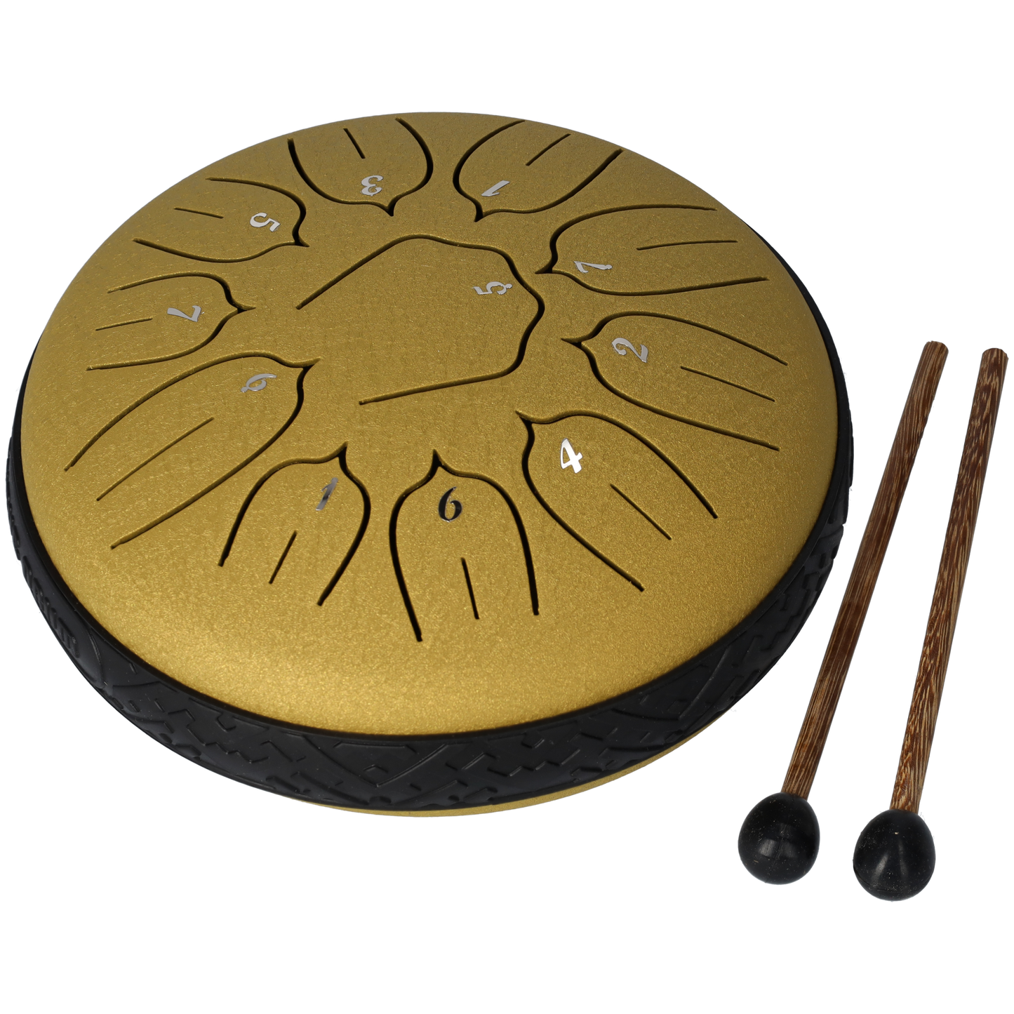 Handpan klankschaal - Medium tongue drum - Regen drum - 15 CM / 6 inch diameter - Goud