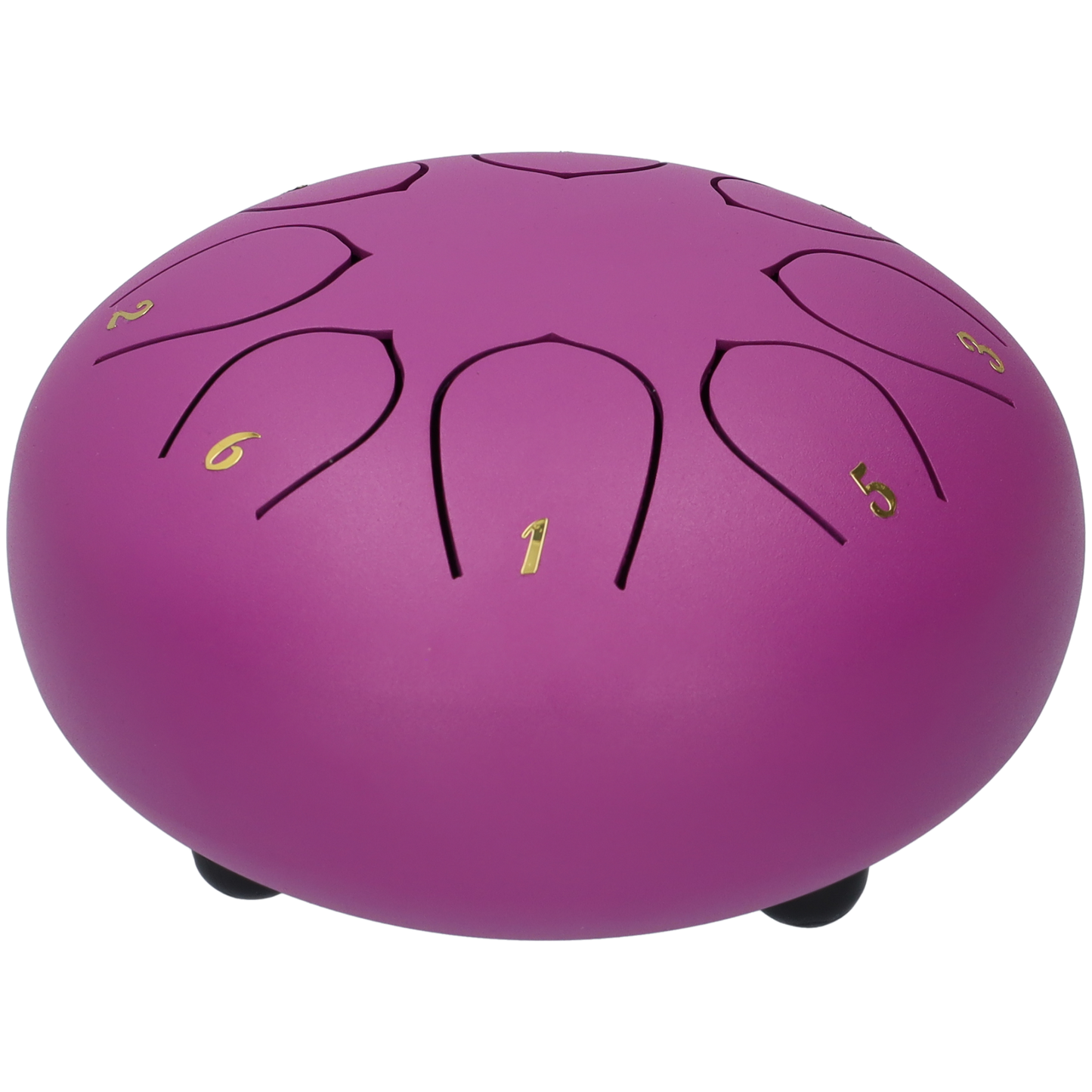 Handpan klankschaal met 8 noten - Medium tongue drum - Regen drum - 15.24 CM / 6 inch diameter - Magenta