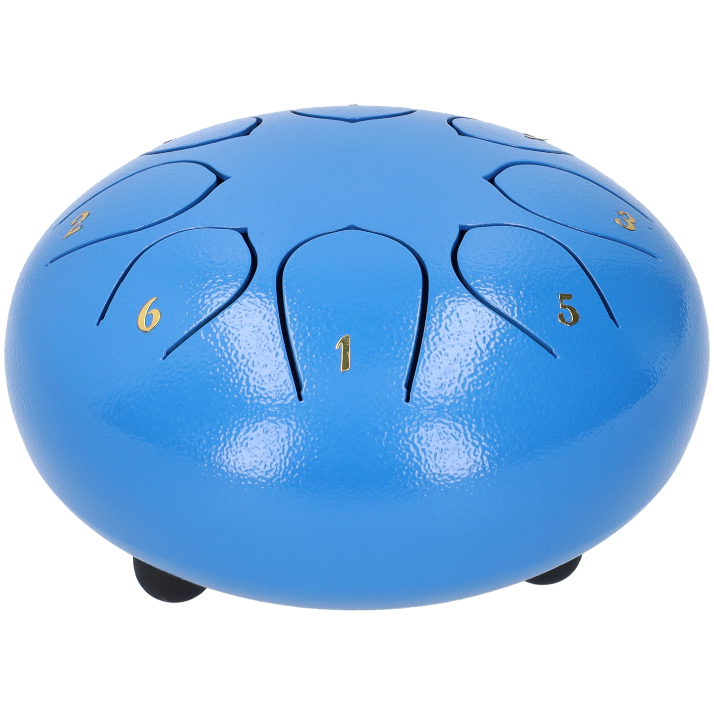 Handpan klankschaal met 8 noten - Medium tongue drum - 15.24 CM / 6 inch diameter - Blauw