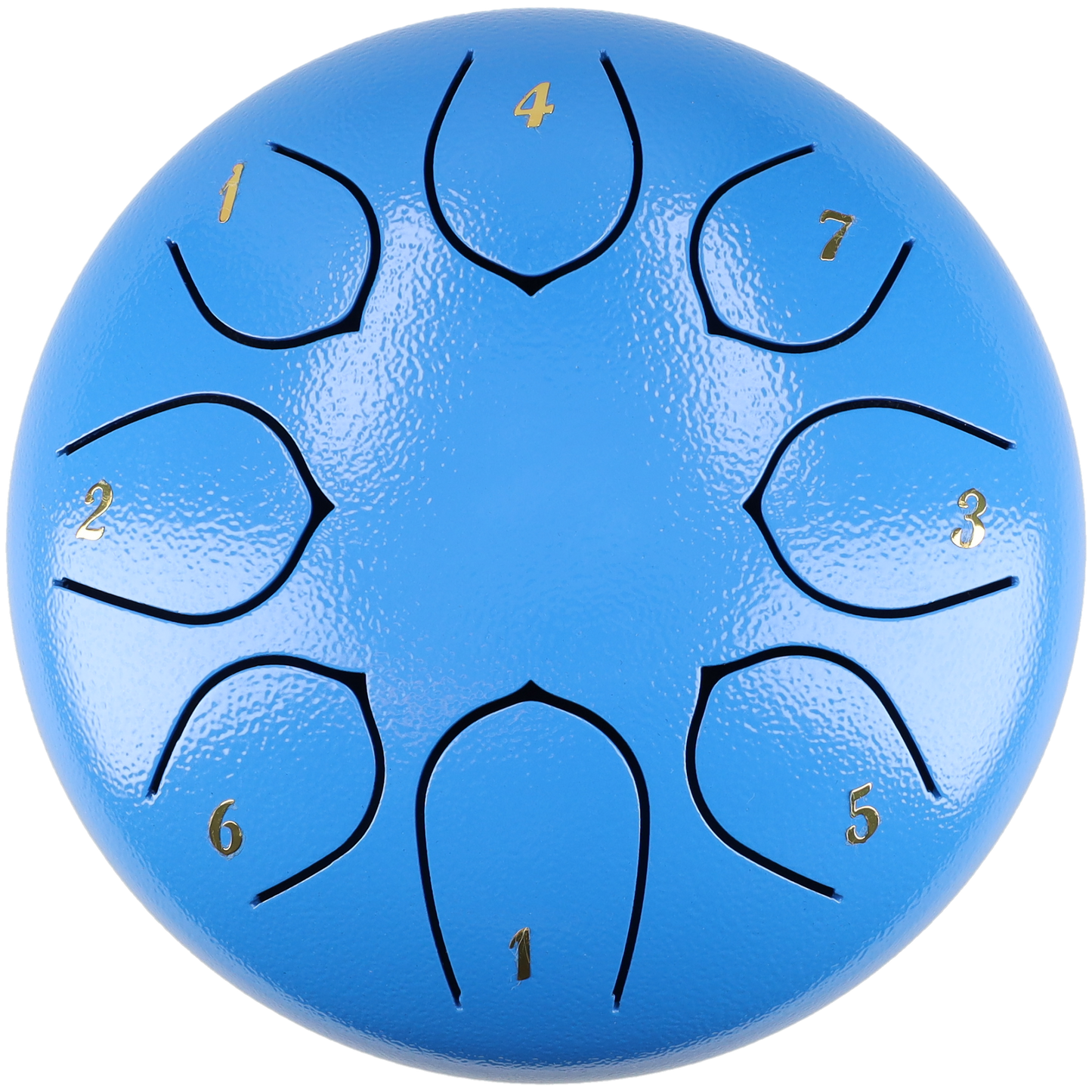 Handpan klankschaal met 8 noten - Medium tongue drum - 15.24 CM / 6 inch diameter - Blauw