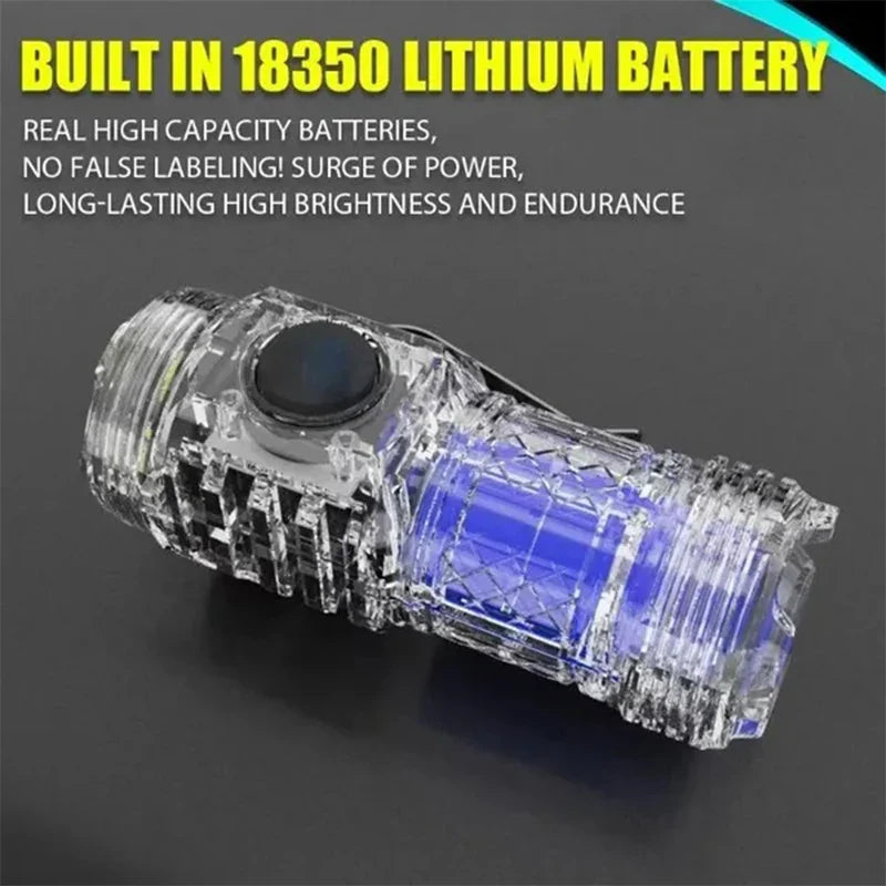 PocketMan LED Mini Zaklamp - Zeer Felle Penlight - 1500 Lumen - USB-C Oplaadbaar - 6 Standen