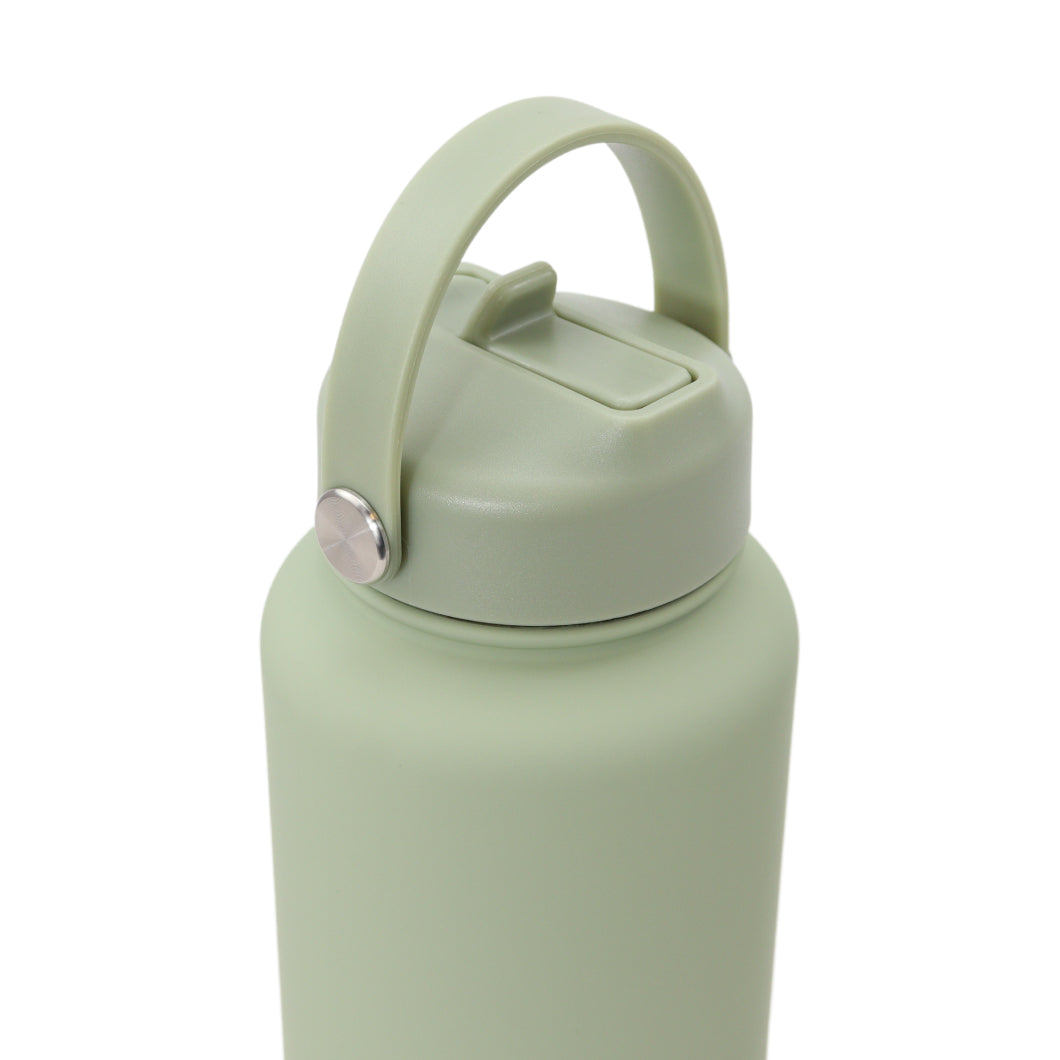 Thermos waterfles 1 liter - Isolerende Waterfles met Draaibare Drinktuit - Ert Groen