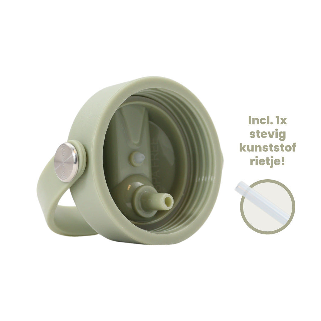 Thermos waterfles 1 liter - Isolerende Waterfles met Draaibare Drinktuit - Ert Groen